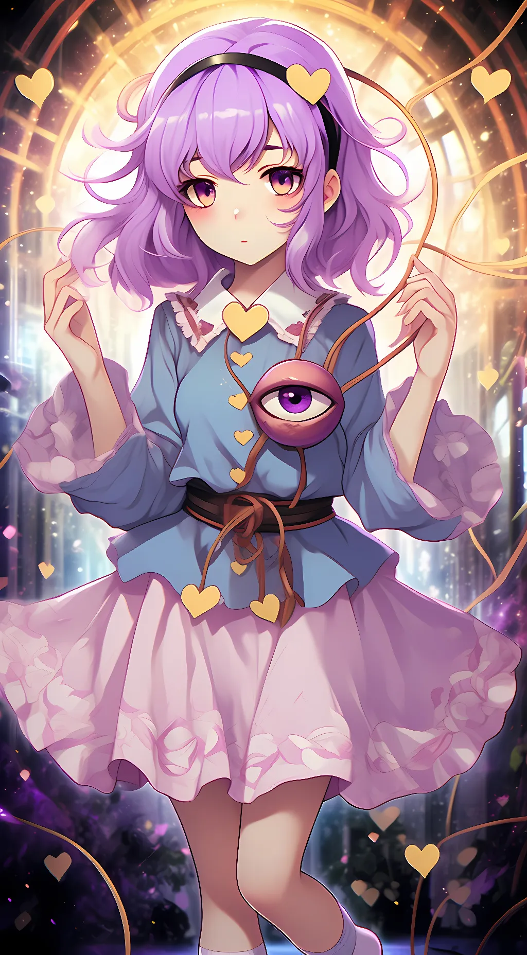 ai character: Satori Komeiji background