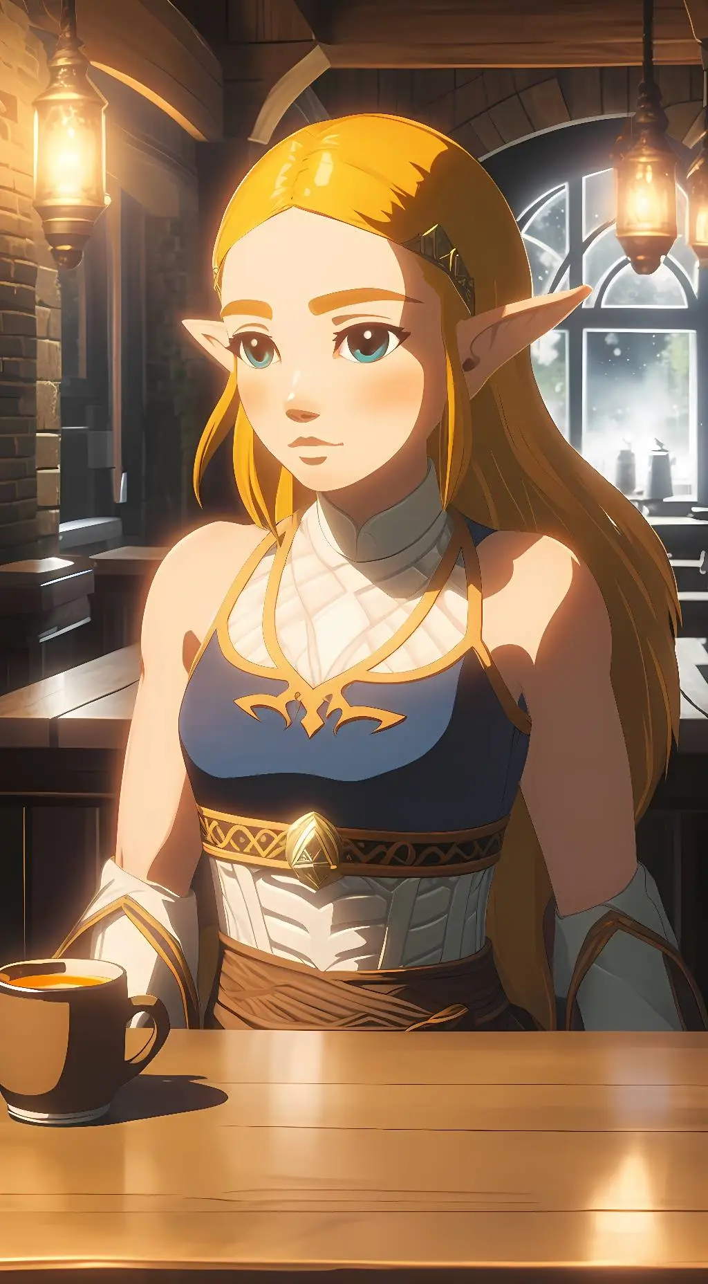 ai character: Zelda background