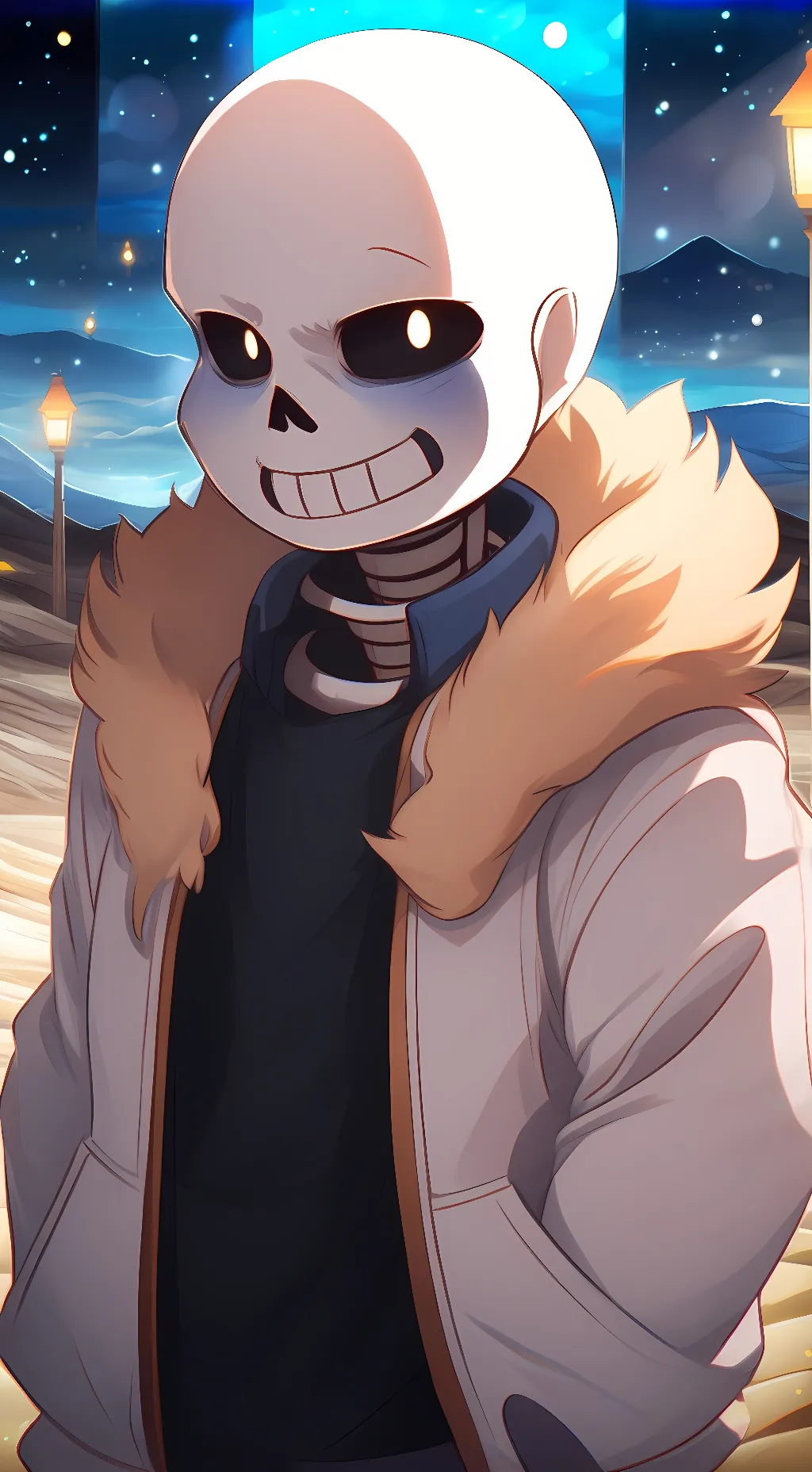 ai character: Sans background