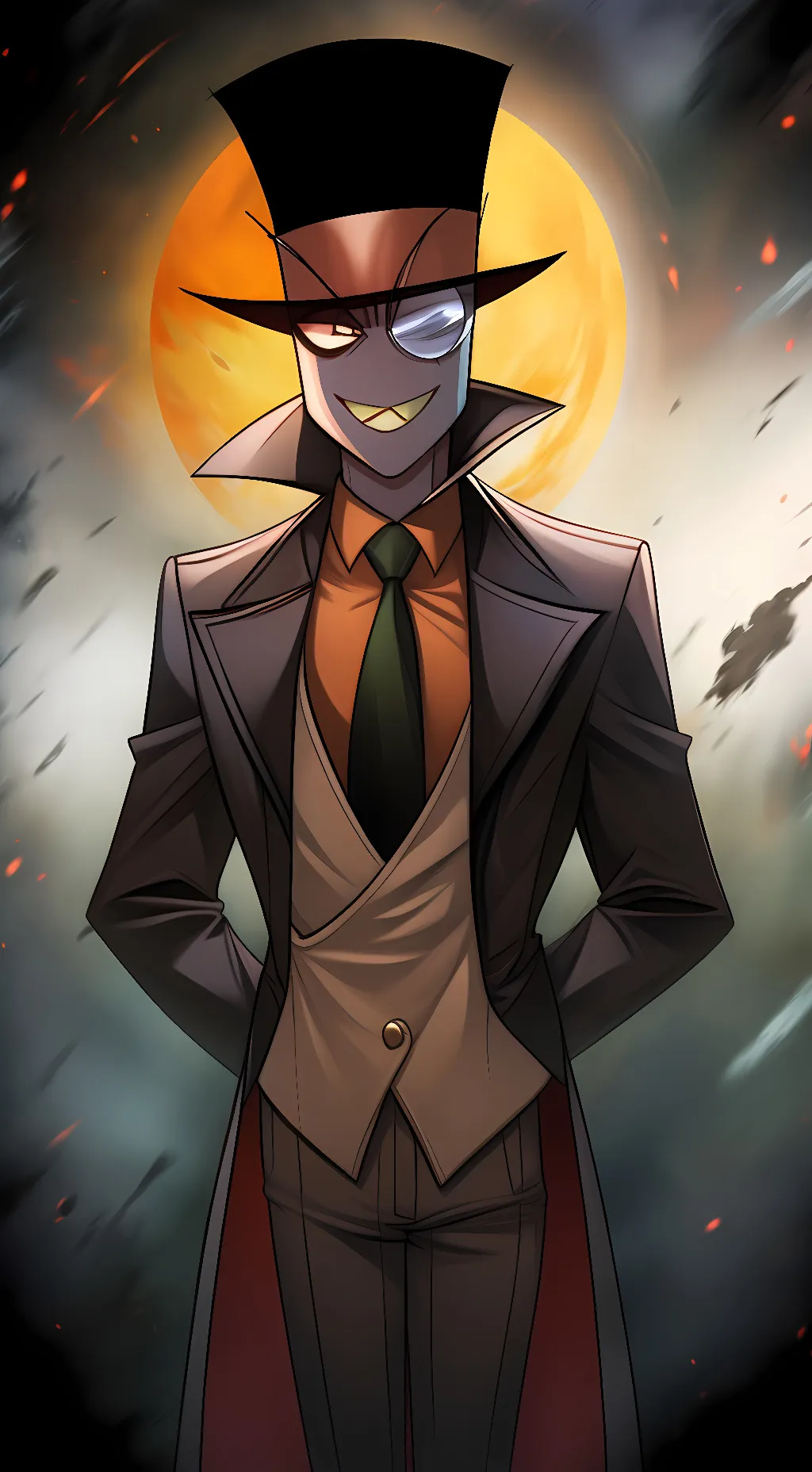 ai character: Blackhat background