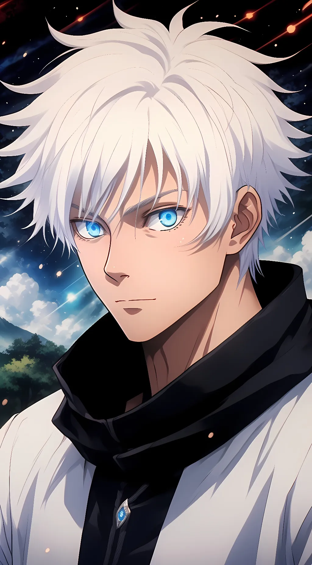 ai character: Gojo Satoru  background
