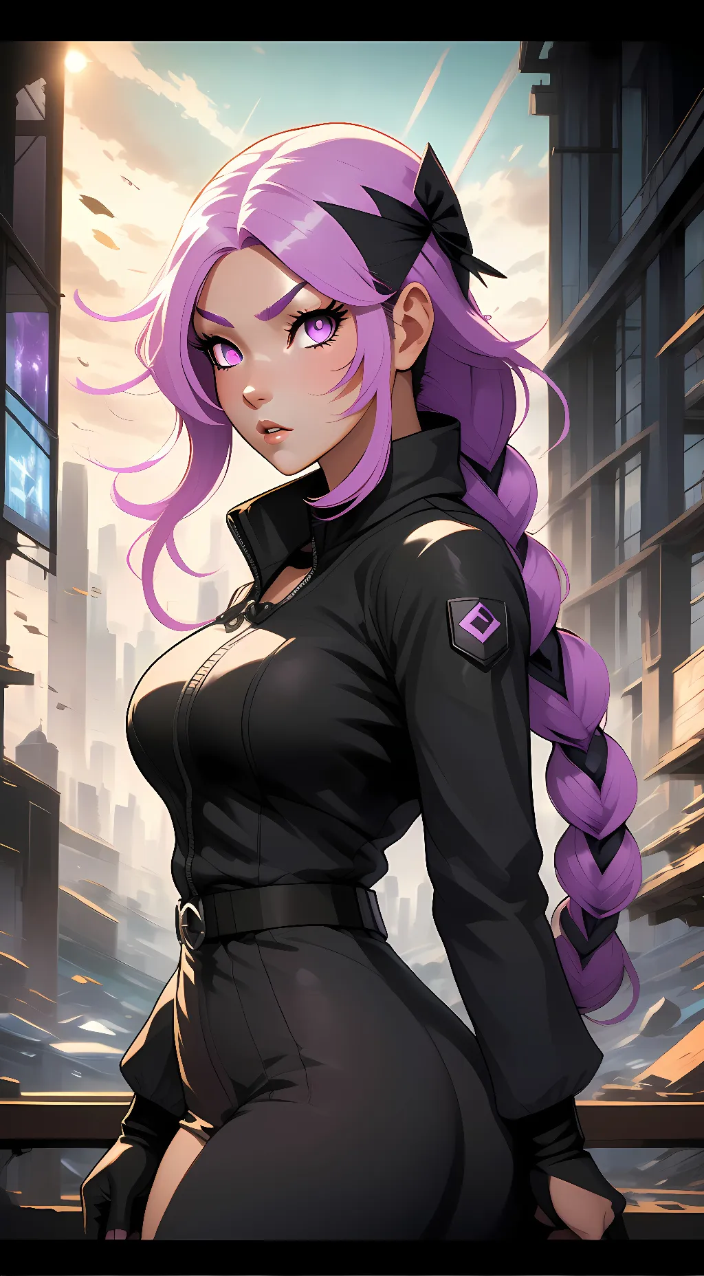 ai character: Ayaka kirisaki  background