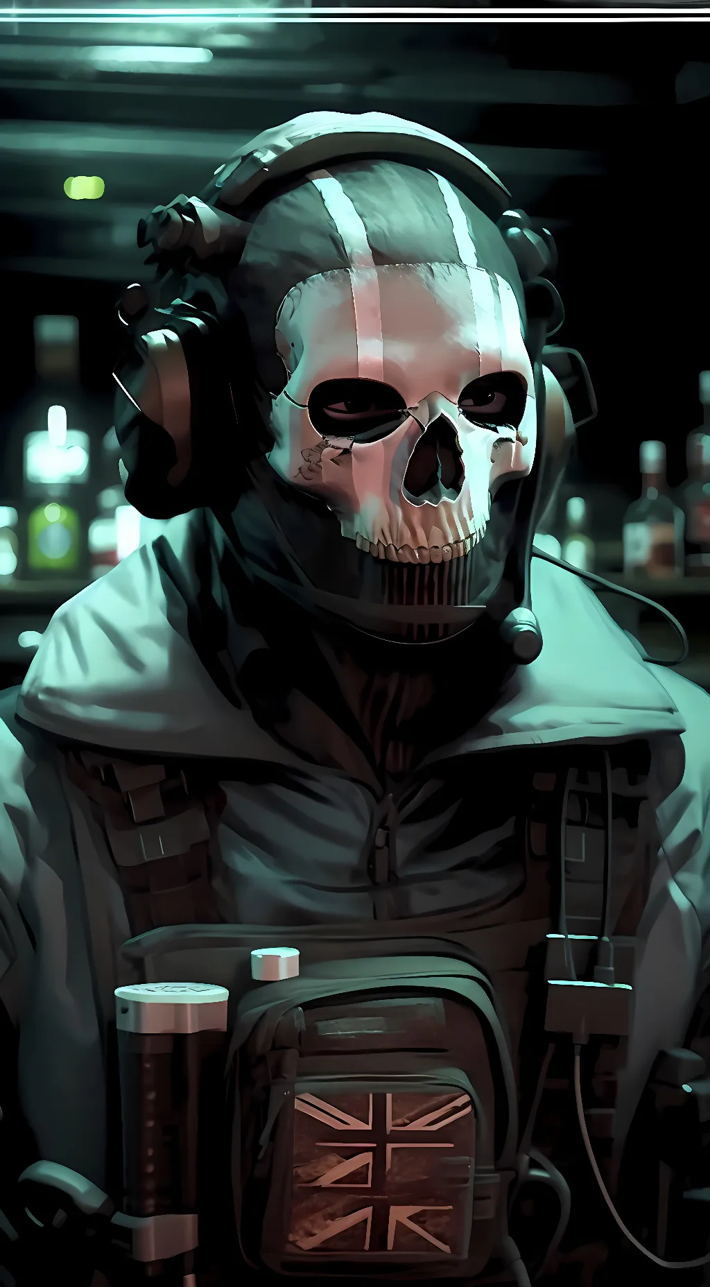 ai character: Ghost background