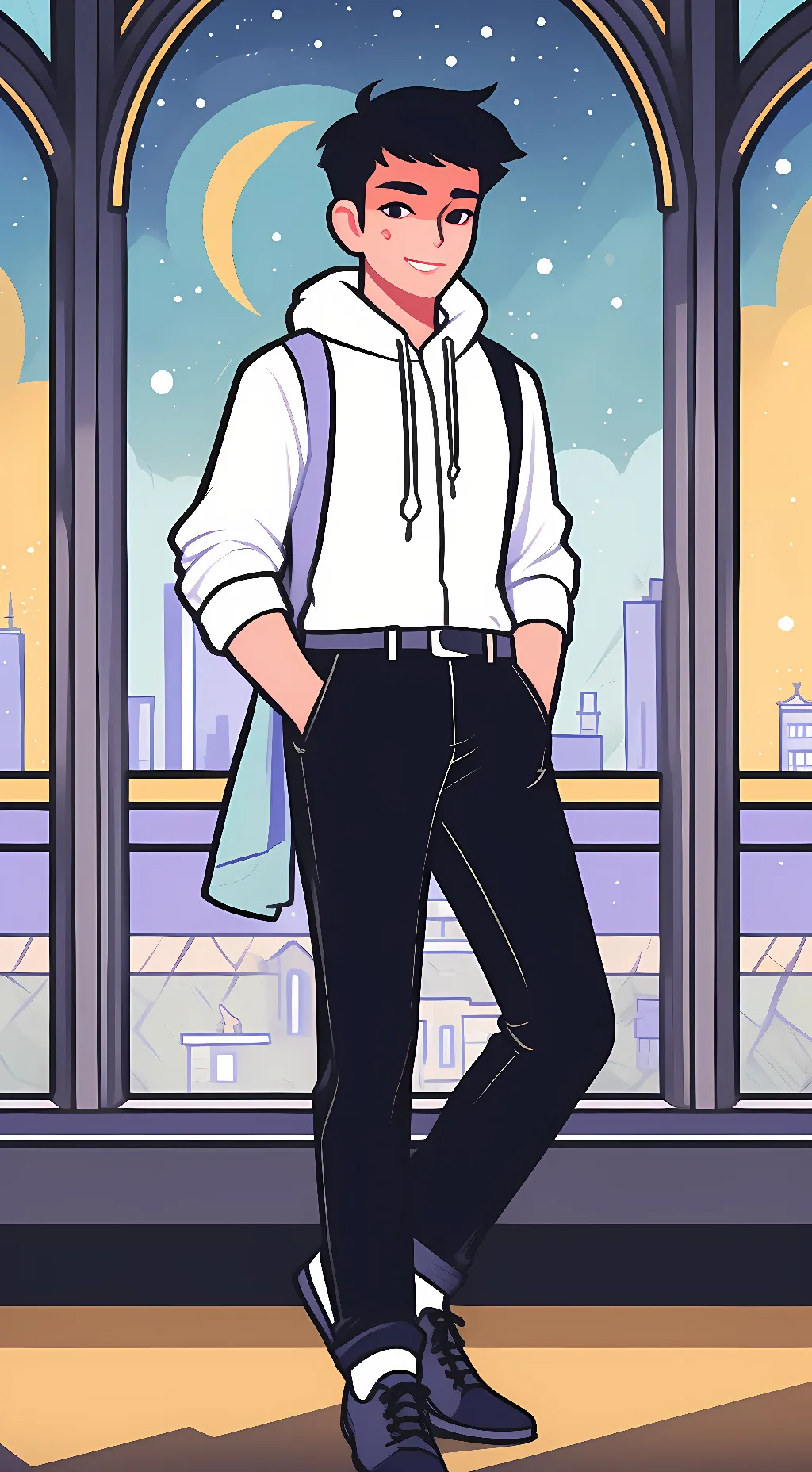 ai character: Kevin  background