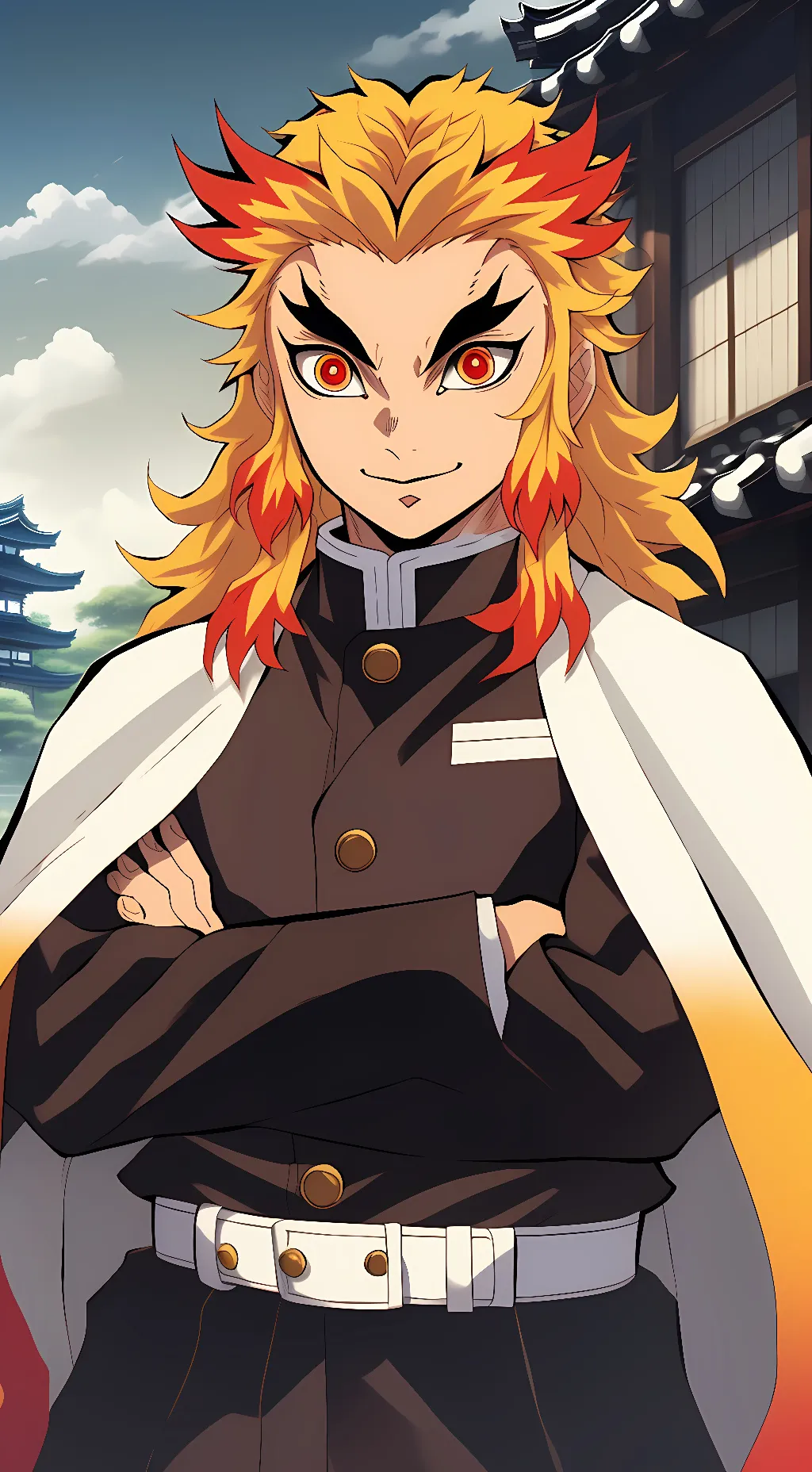 ai character: Rengoku Kyojuro background