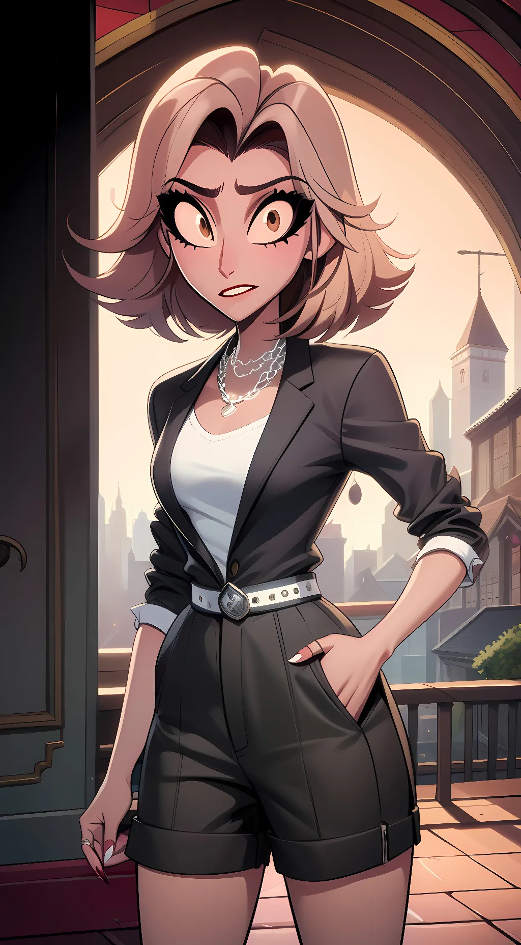 ai character: Vaggie (Human) background