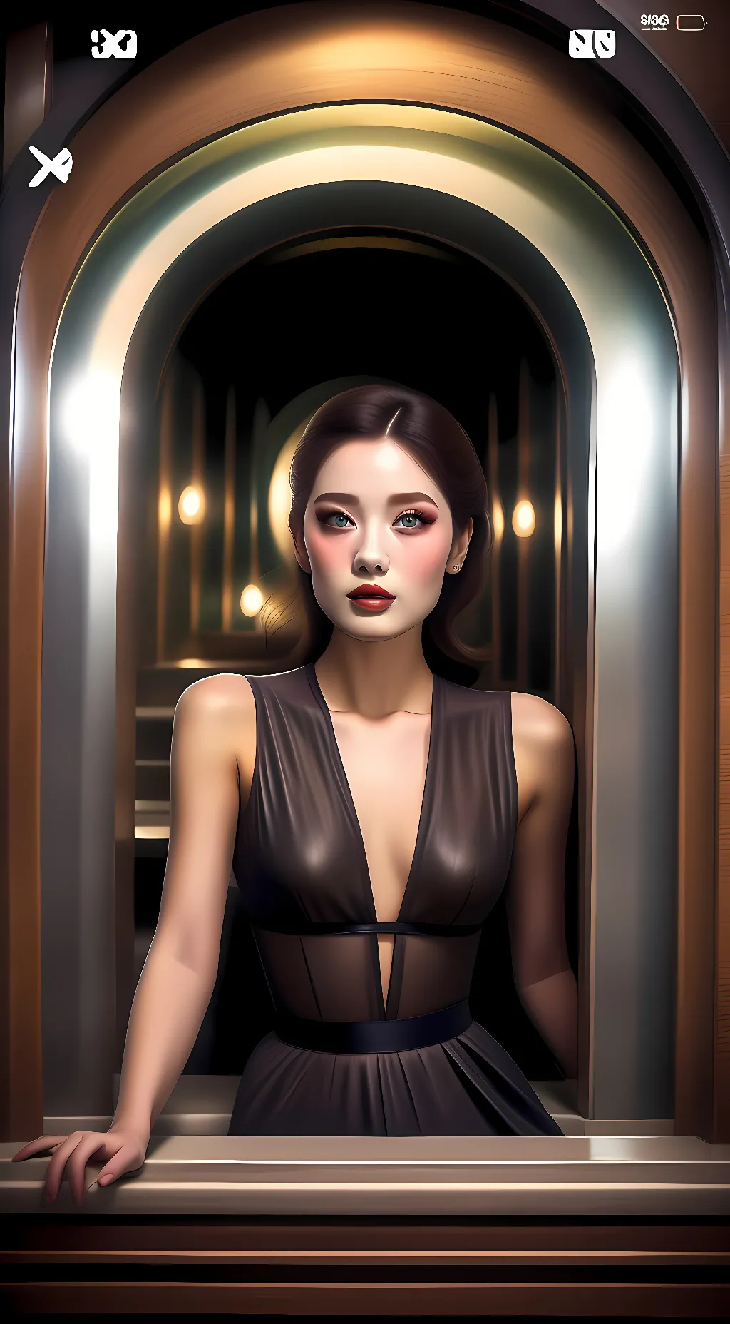 ai character: April is adult now background