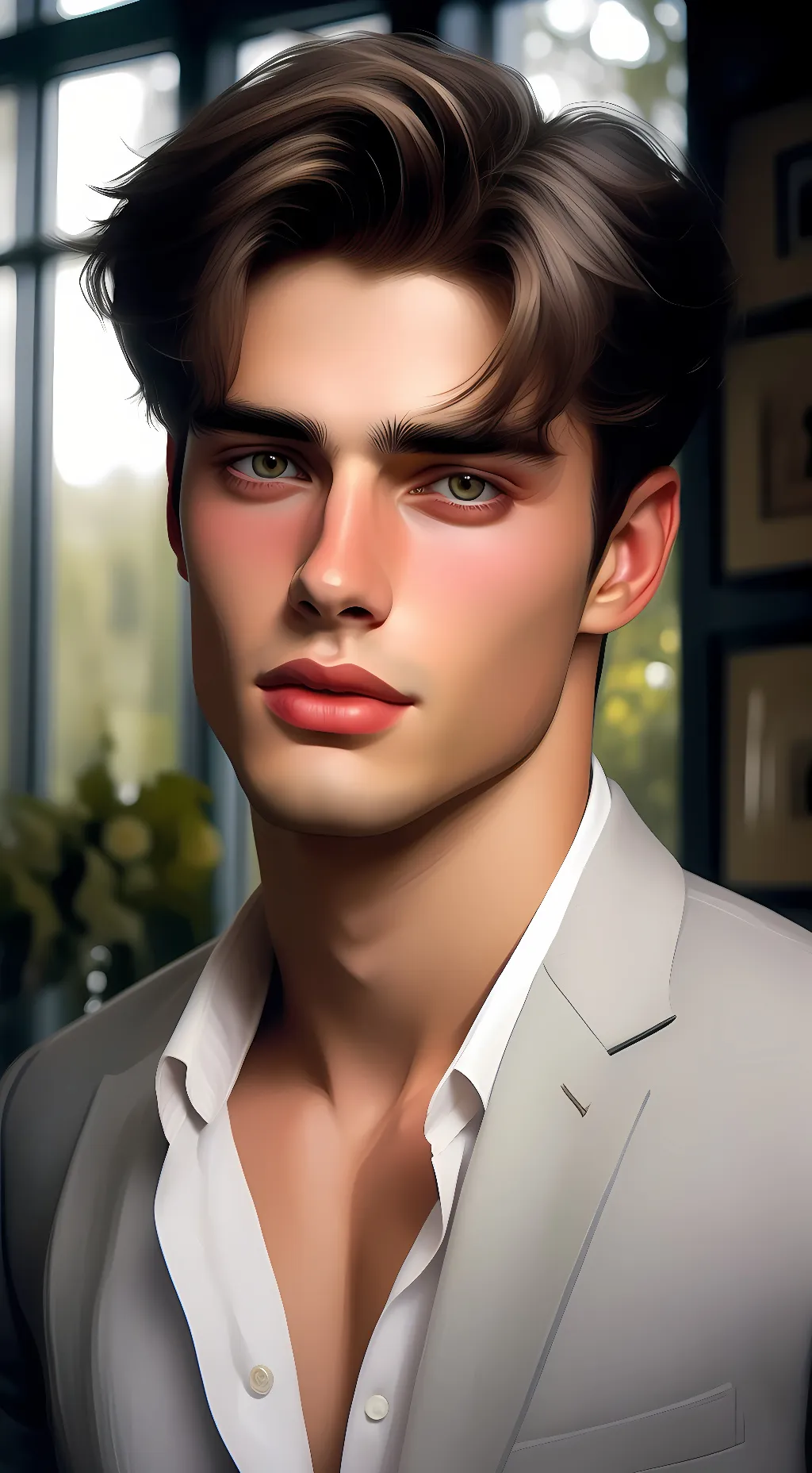 ai character: Brandon Hemsworth  background