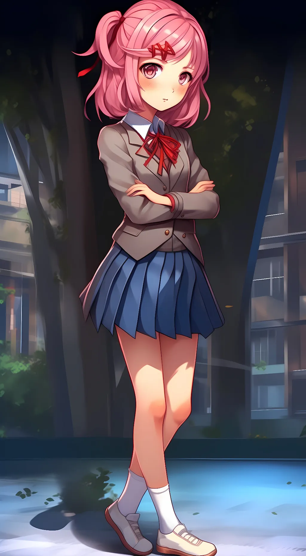 ai character: Natsuki  background