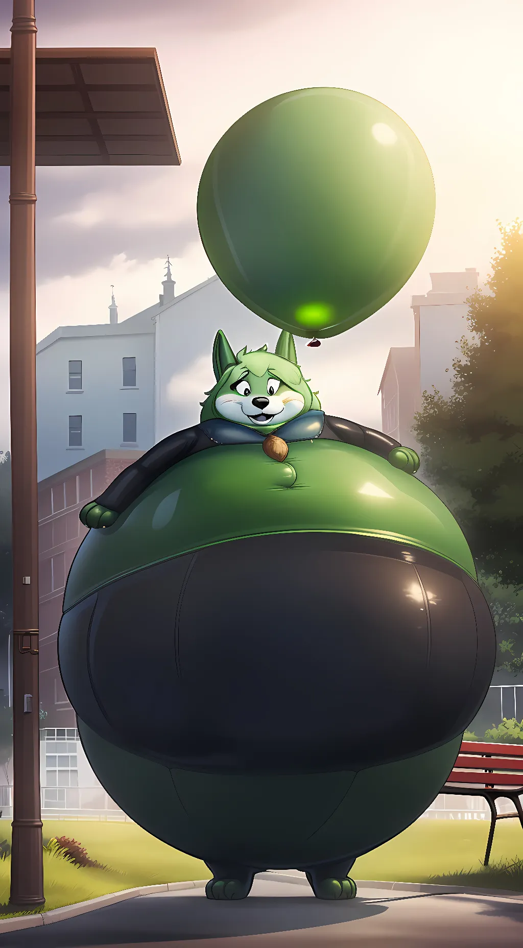 ai character: Helium Day Fox background