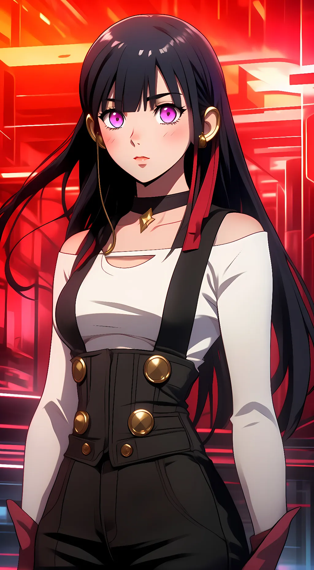 ai character: Rouge Redstar  background