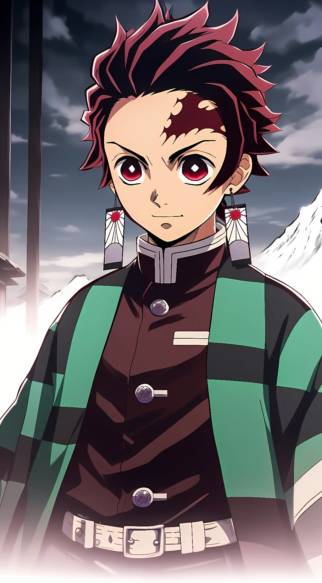 ai character: Tanjiro Kamado background