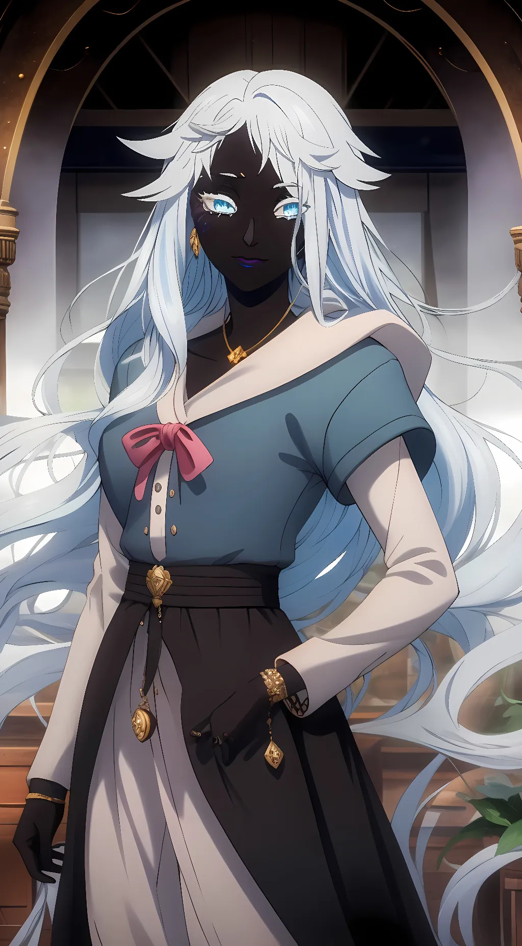 ai character: Luna background