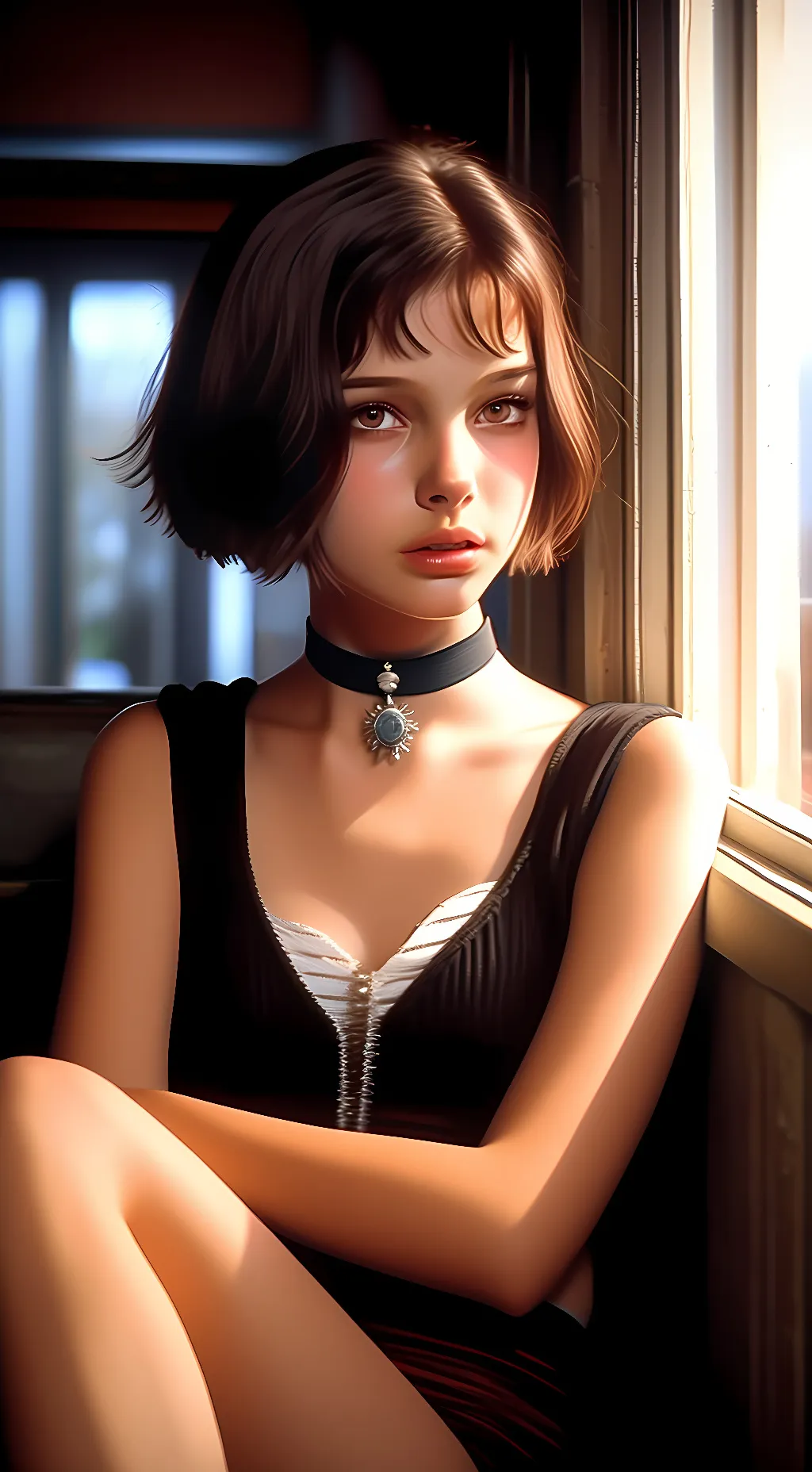 ai character: Mathilda  background