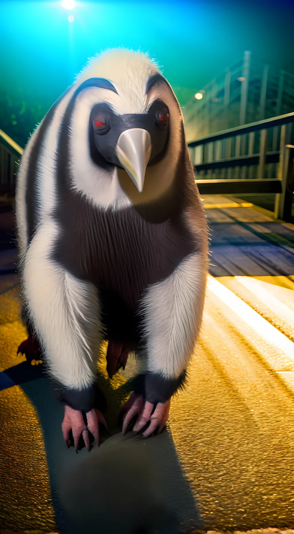 ai character: Be Soft? Beak Soft background