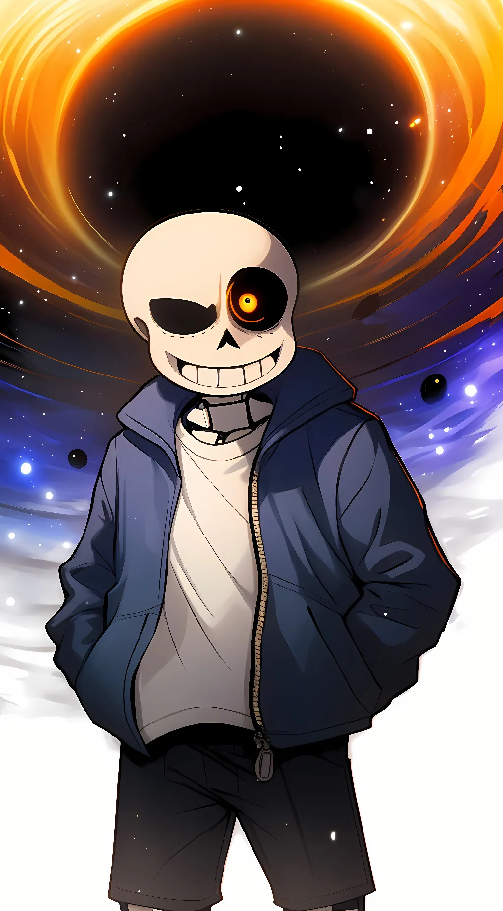 ai character: M87 Sans background