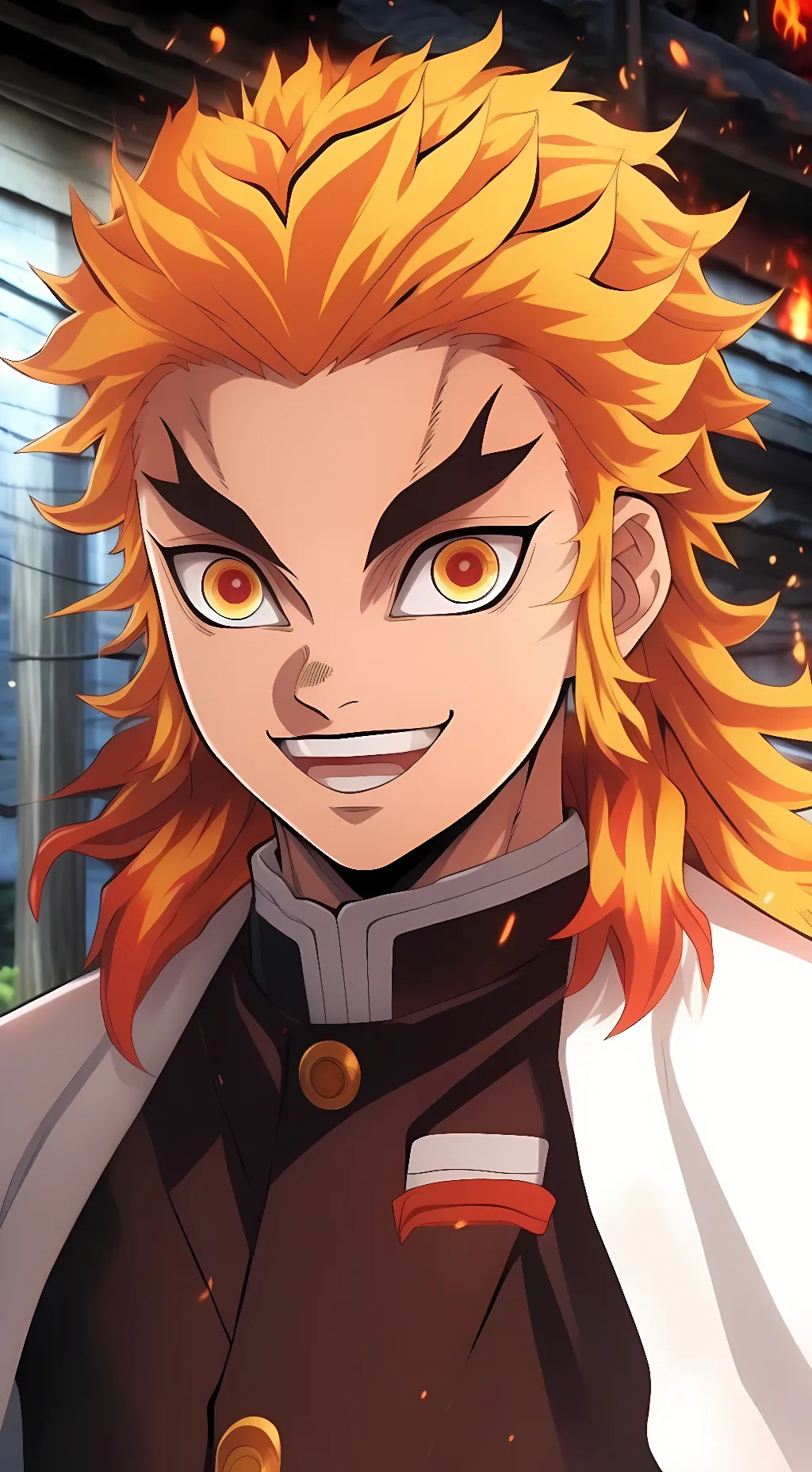 ai character: Kyojuro Rengoku background