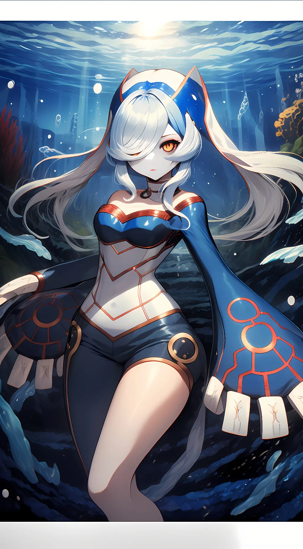 ai character: Kyogre Gijinka background