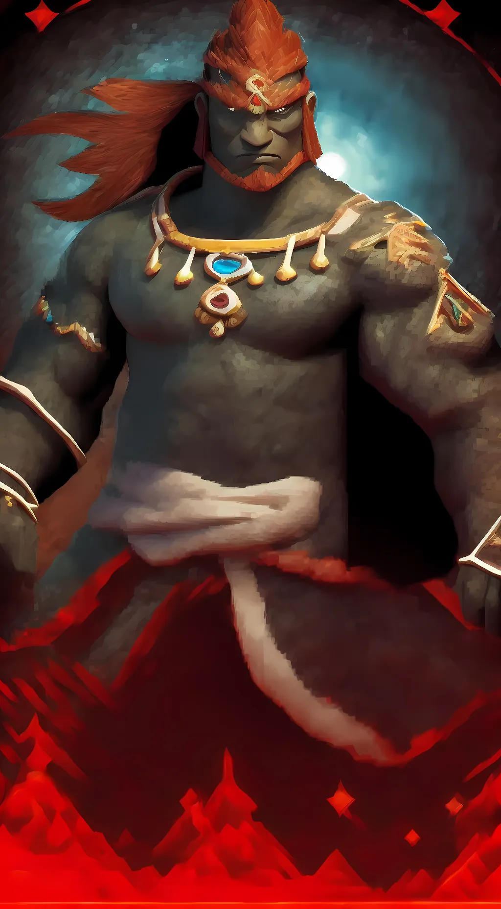 ai character:  TOTK Ganon background