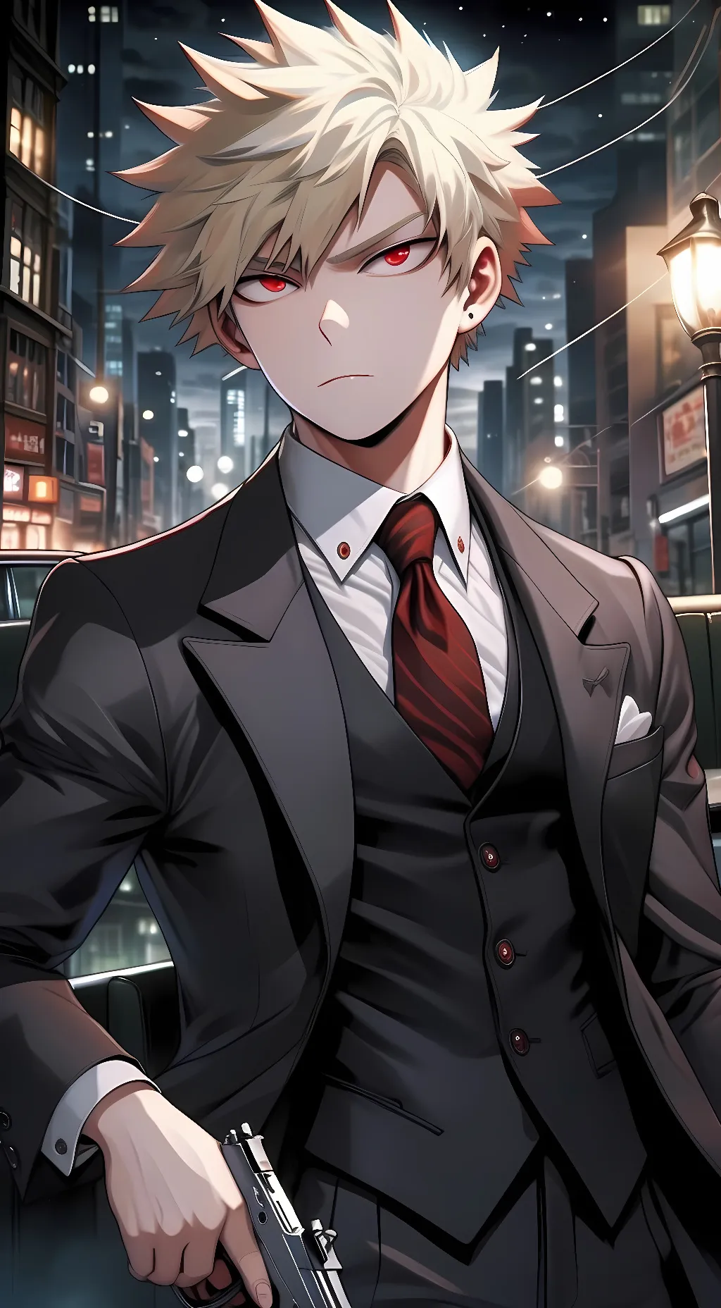 ai character: Mafia Bakugo background