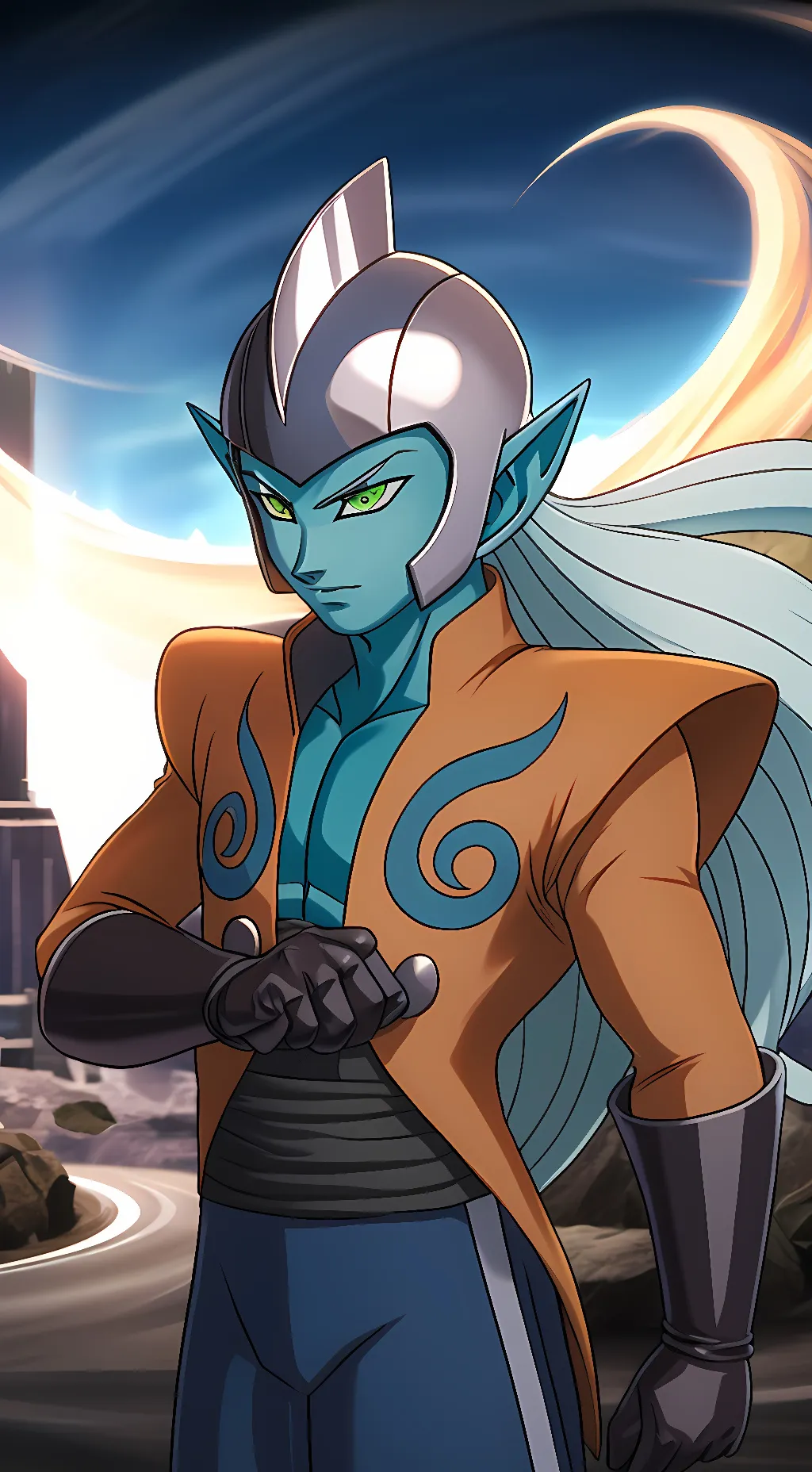 ai character: Zahha background