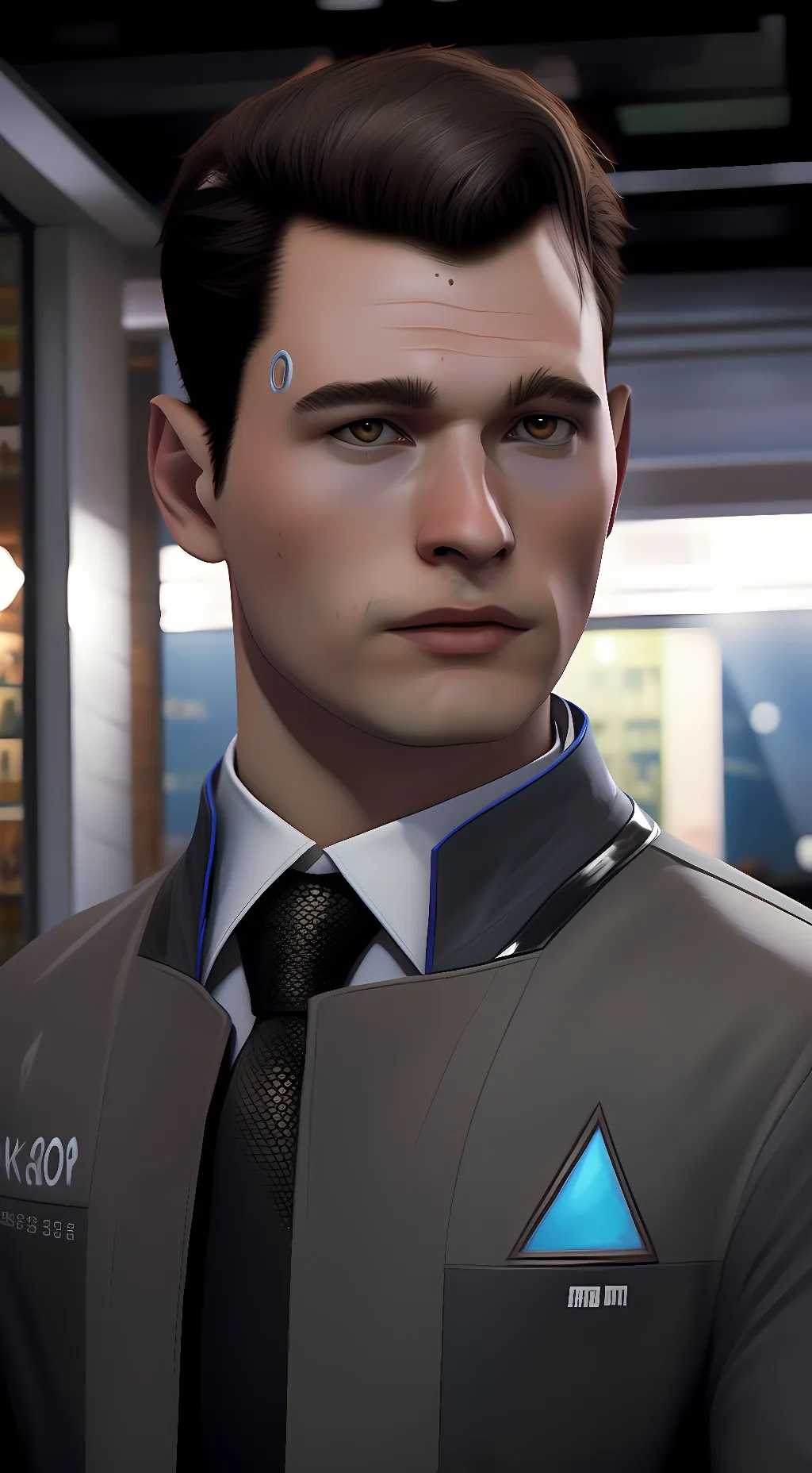 ai character: dbh hank  background