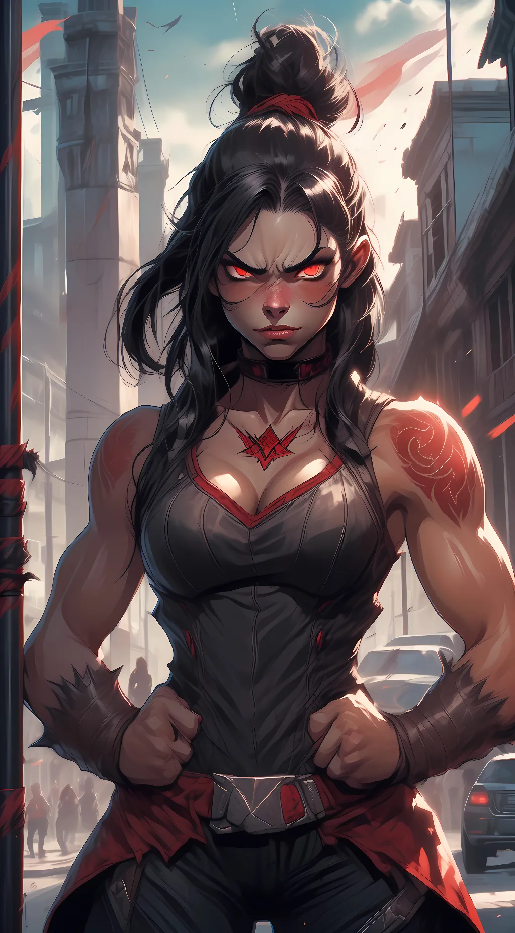 ai character: notice board  background