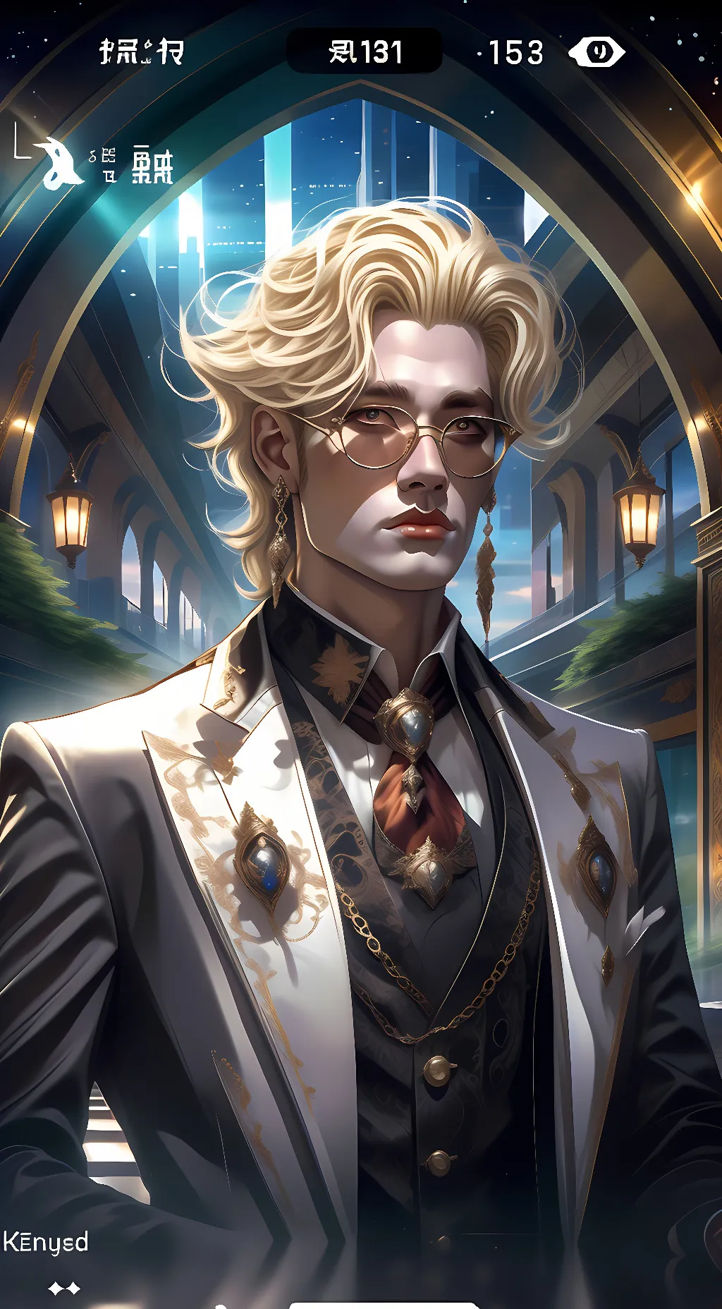 ai character: Asher 🖤 background