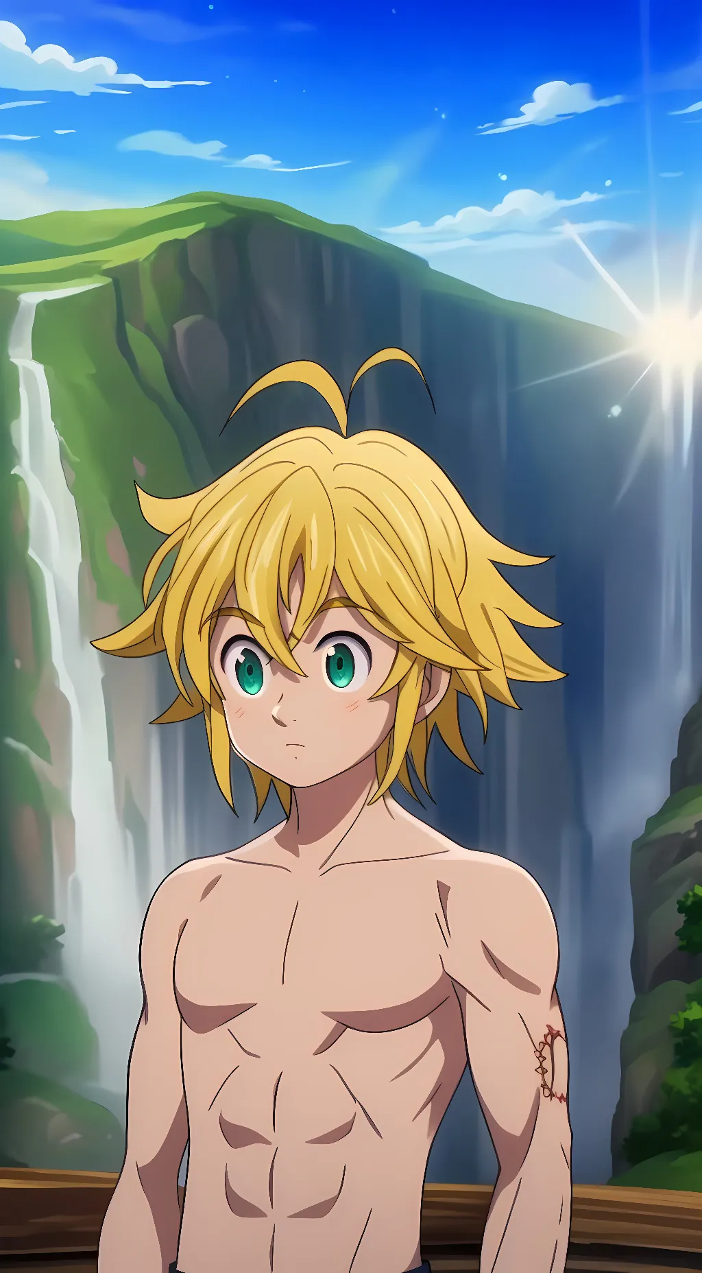 ai character: Meliodas  background