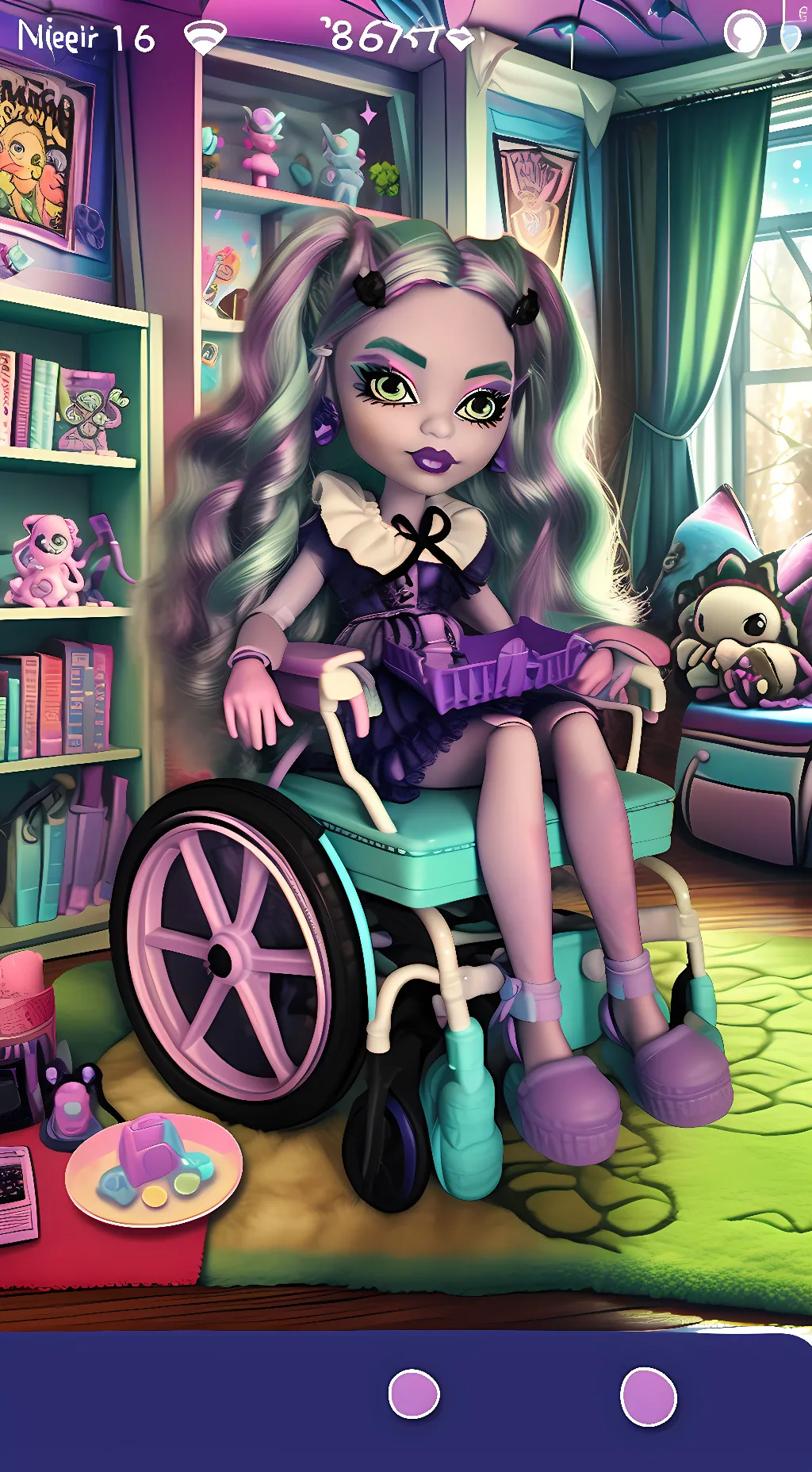 ai character: Twyla boogeyman  background