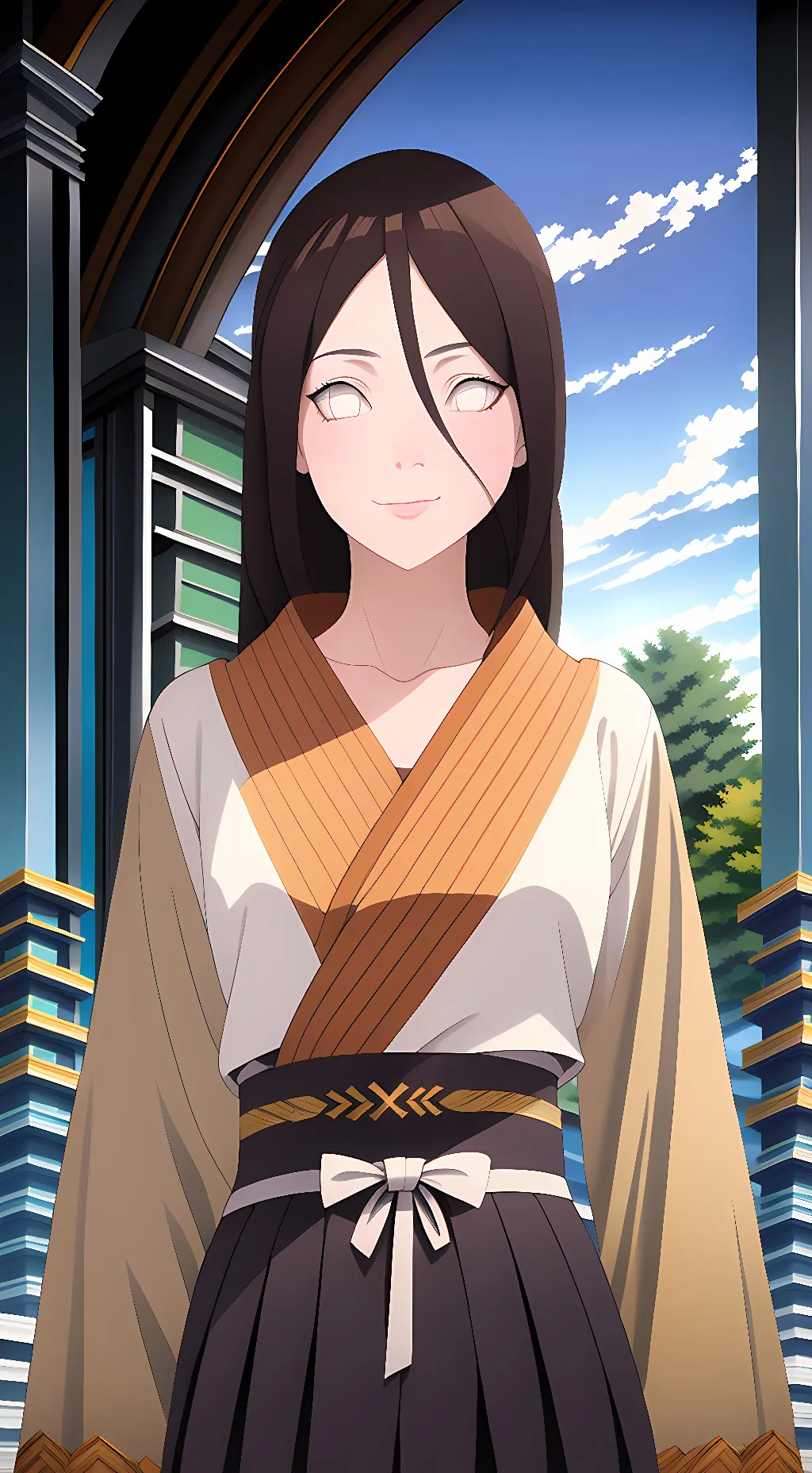 ai character: Hanabi Hyuga background