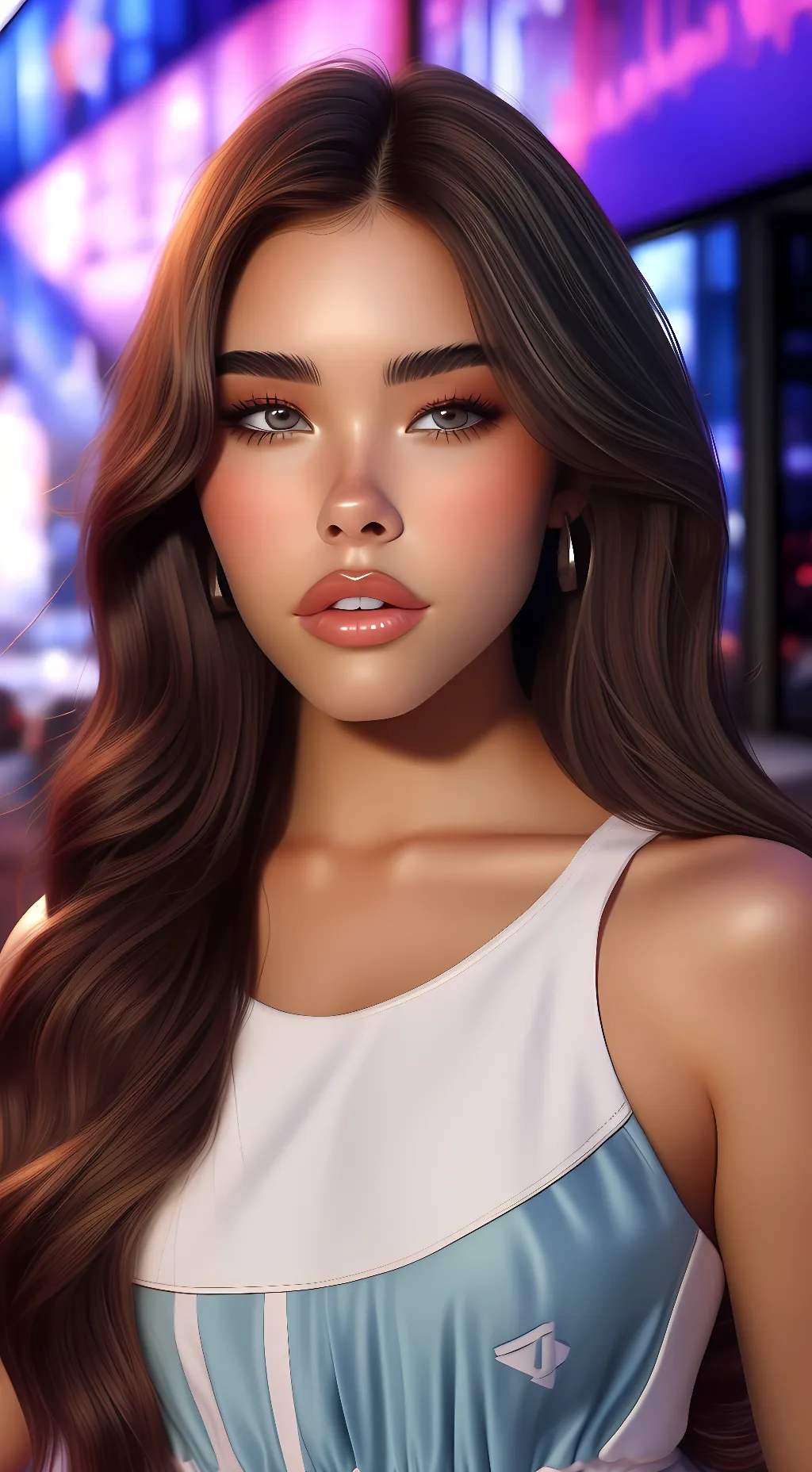 ai character: Madison Beer background