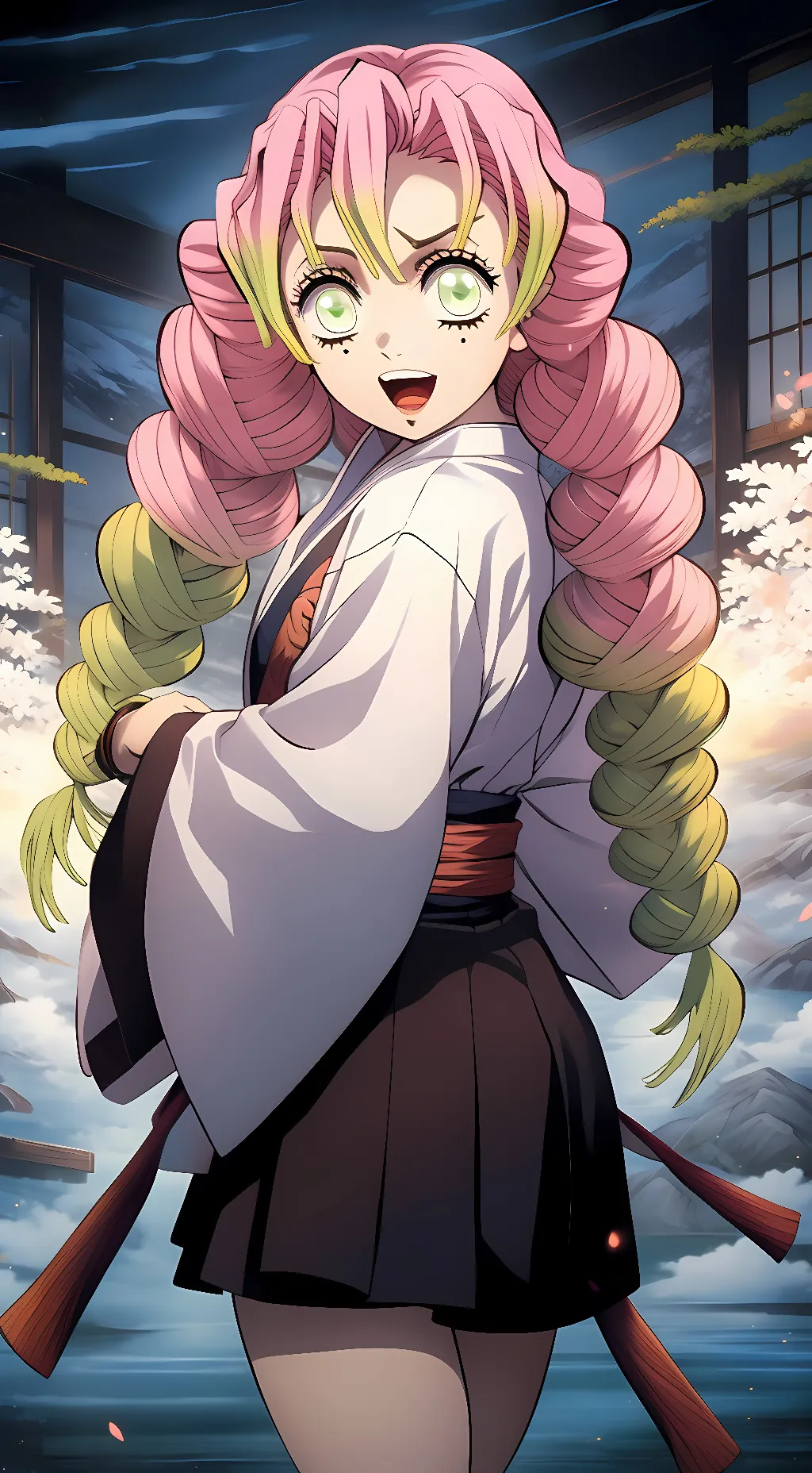 ai character: Mitsuri background