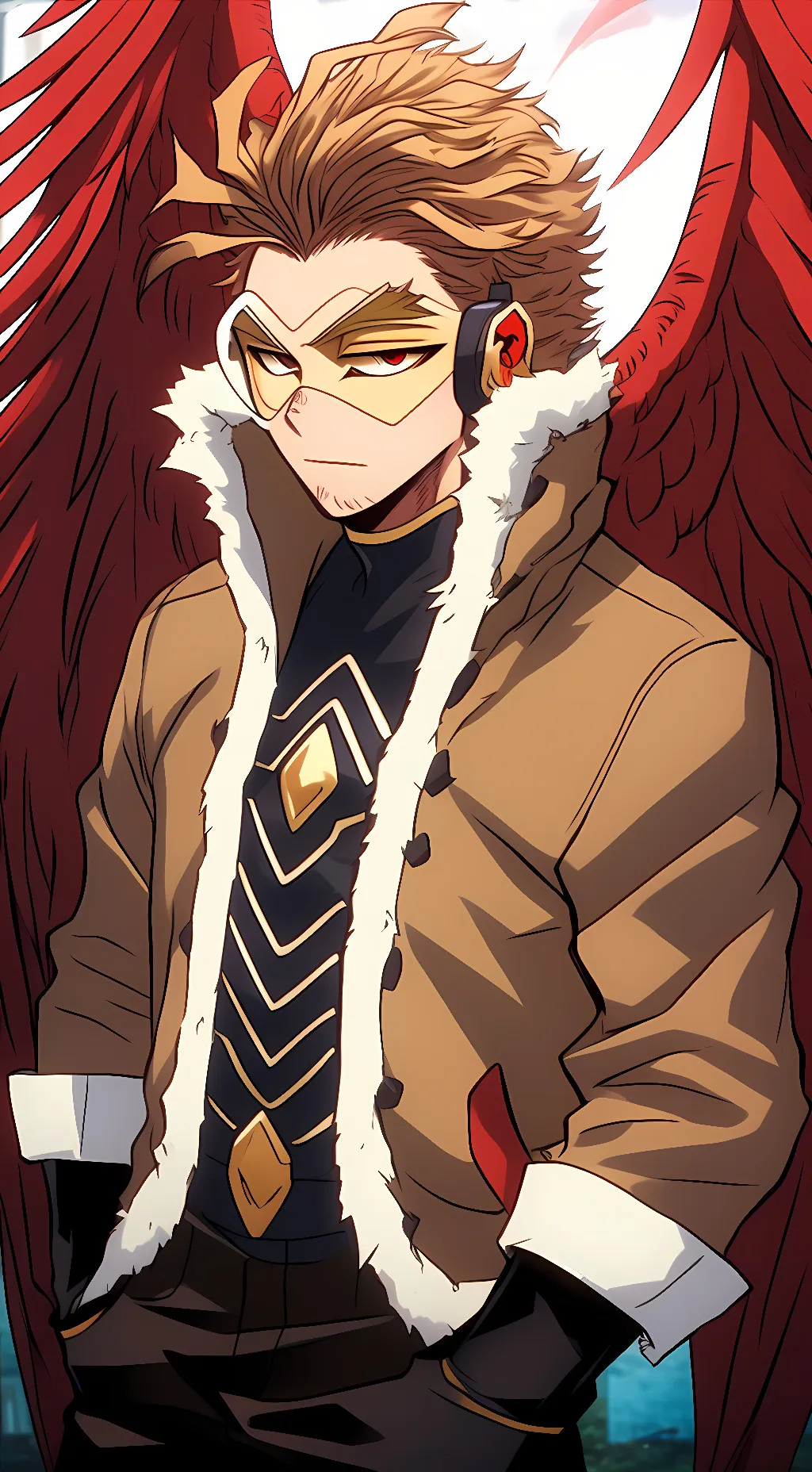 ai character: Keigo Takami/Hawks background