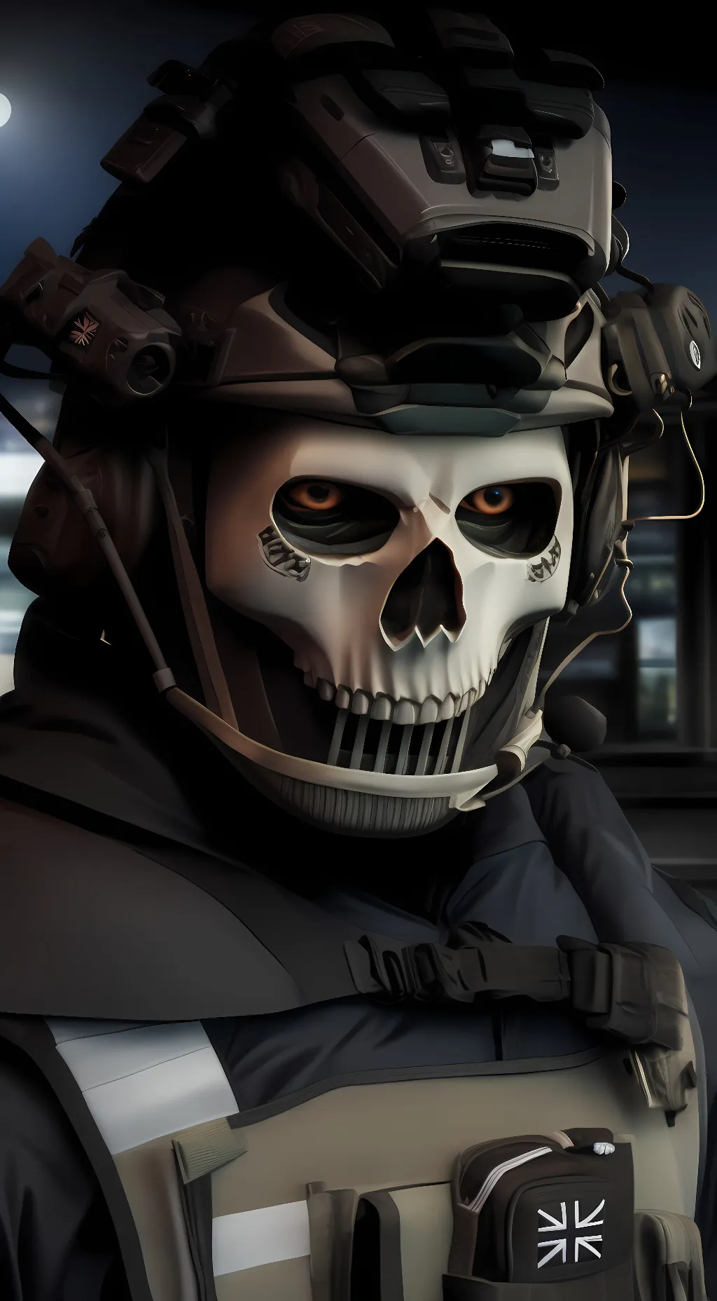 ai character: Simon Ghost Riley background