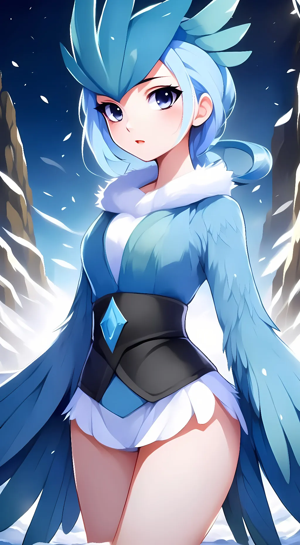 ai character: Articuno Gijinka background