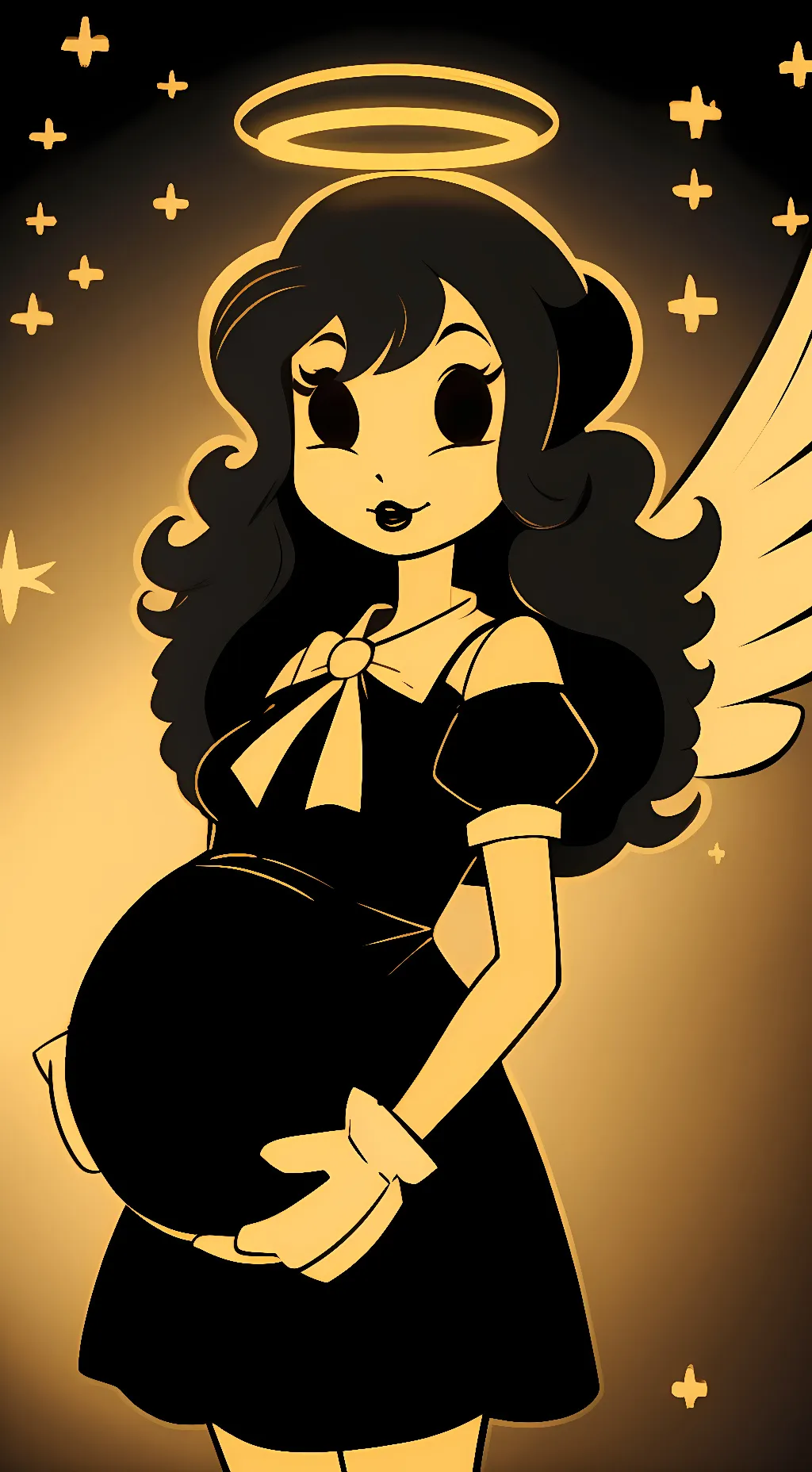 ai character: Alice angel background