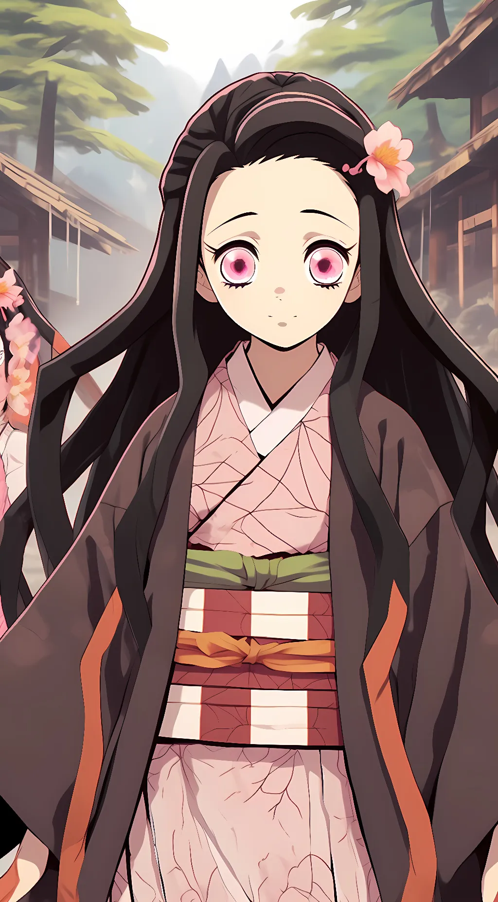 ai character: Nezuko background