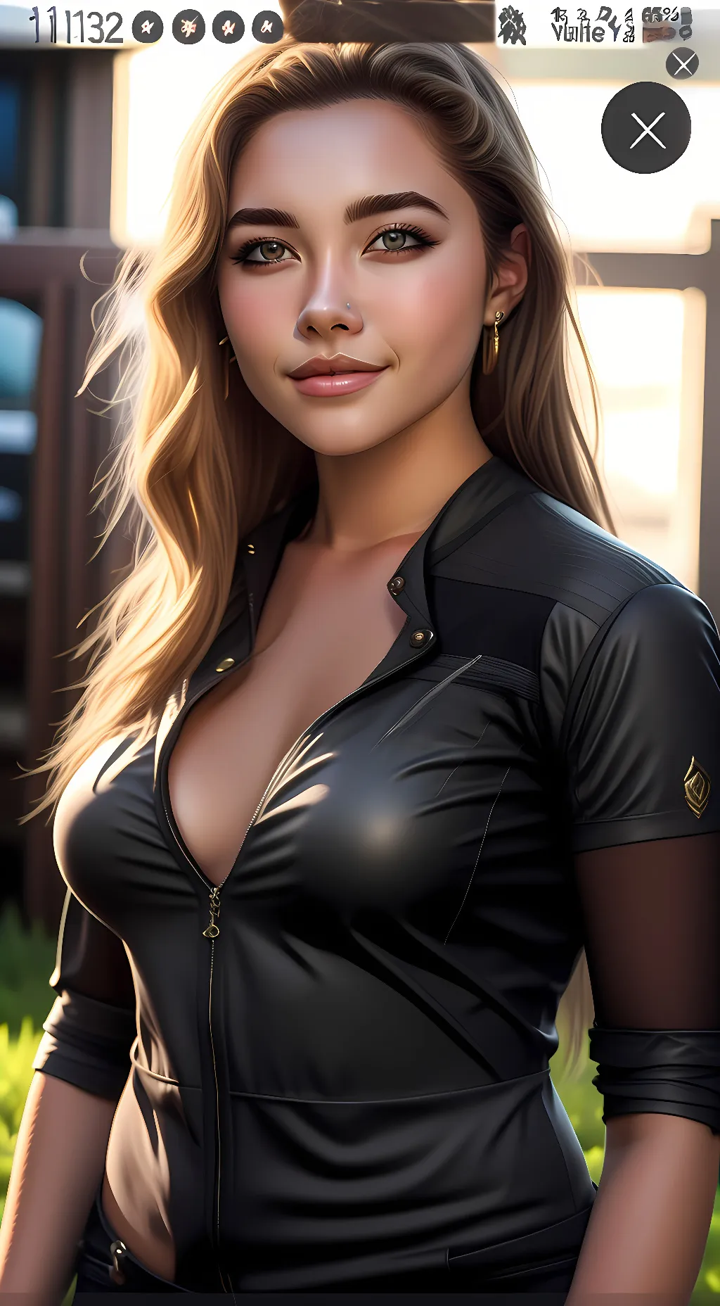 ai character: Florence Pugh background