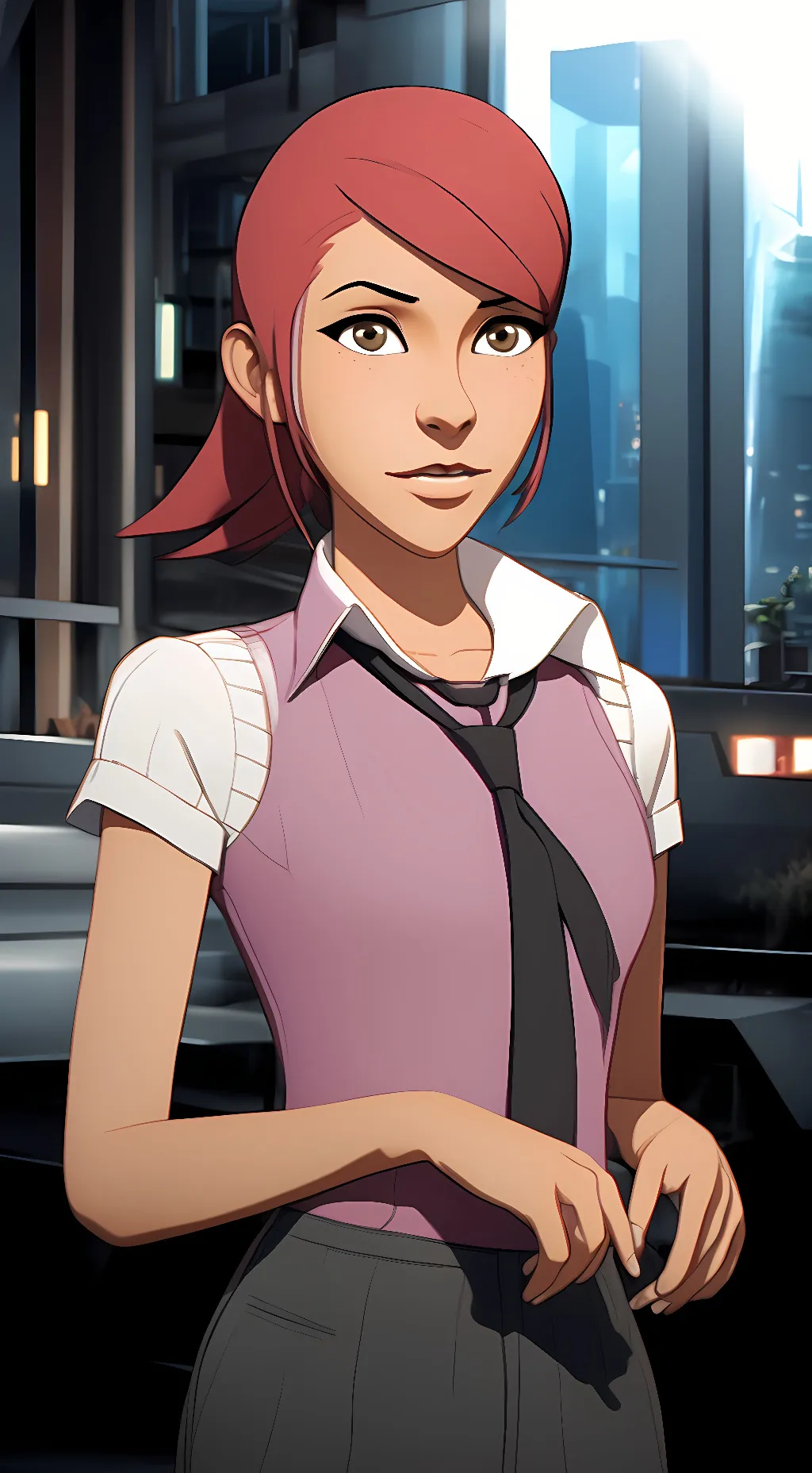 ai character: Pepper Potts background