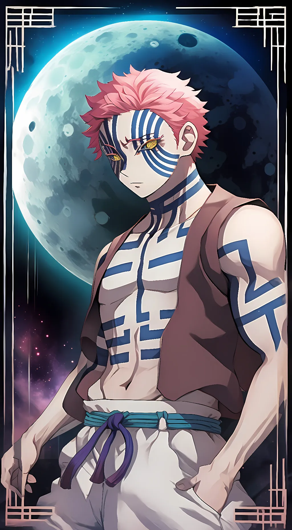 ai character: ❄️🏀Akaza🏀❄️ background