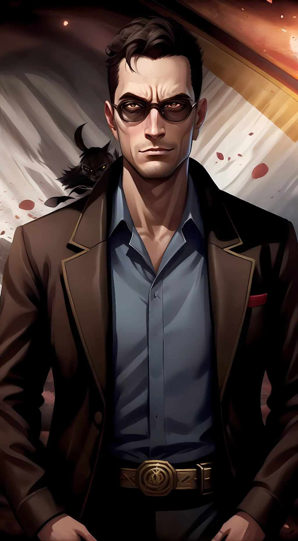 ai character: postal dude background