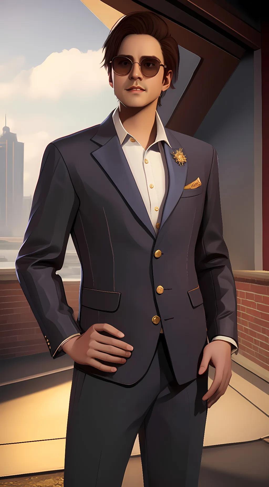 ai character: Miles Robbins  background