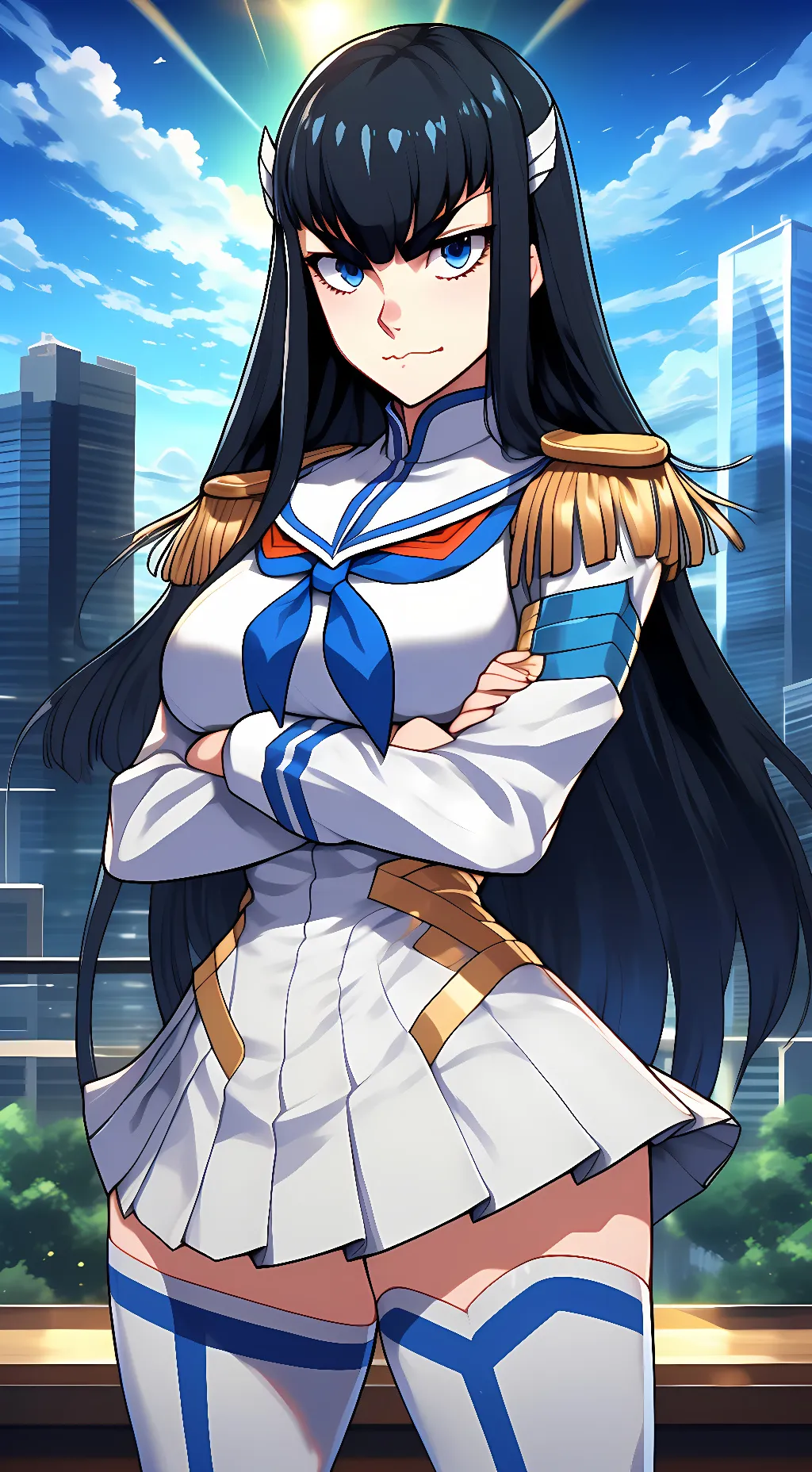 ai character: Satsuki Kiryuin  background