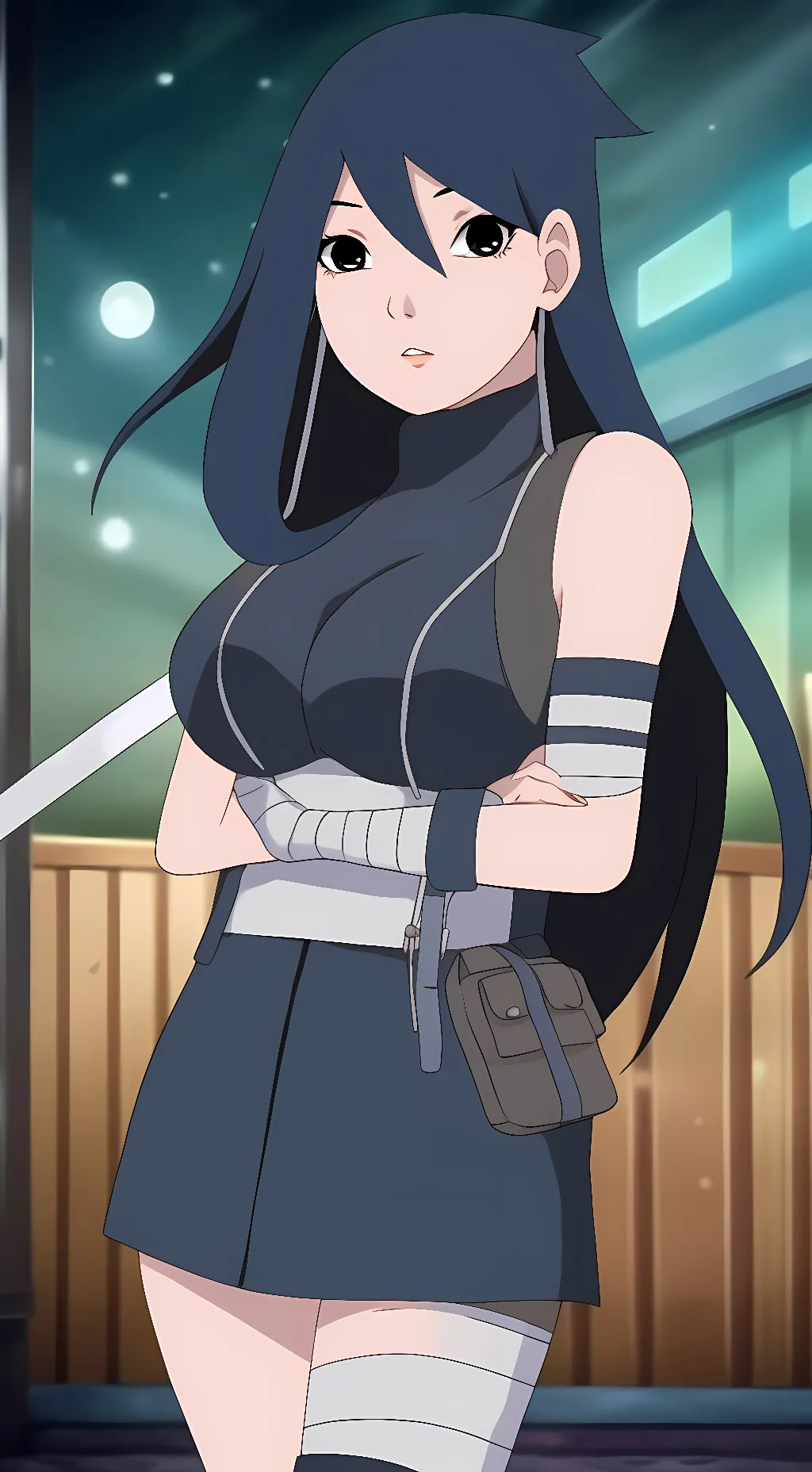 ai character: Kiyomi Uchiha background