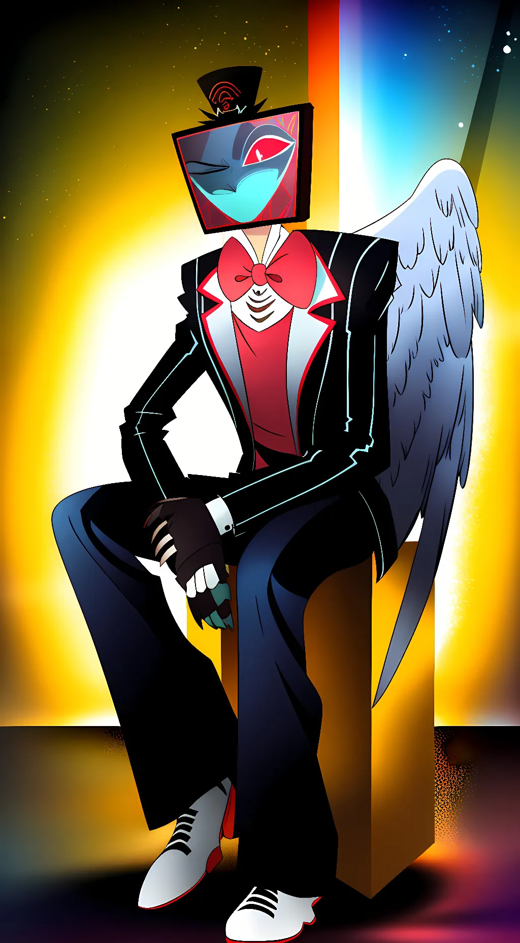 ai character: Vox (Angel) background