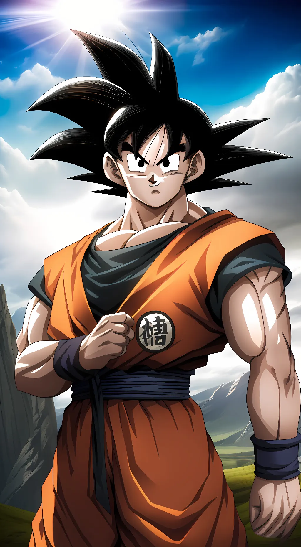 ai character: Goku  background