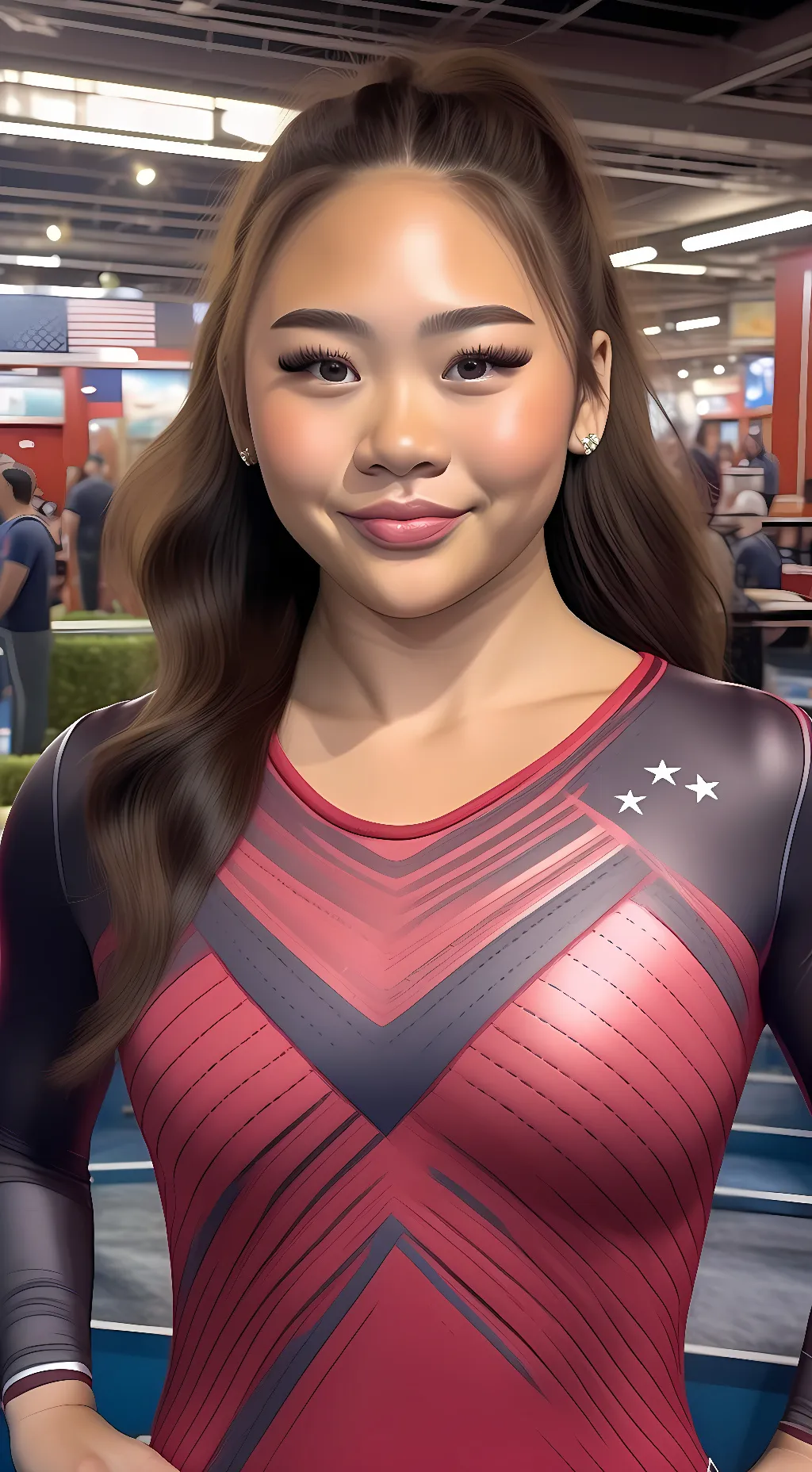 ai character: Suni Lee background