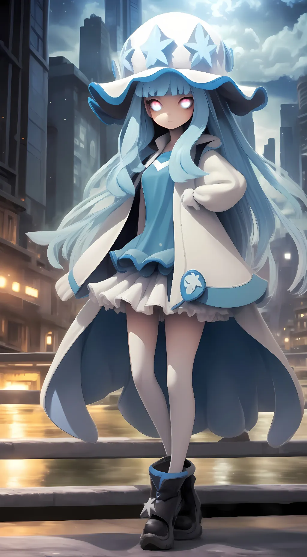 ai character: Nihilego Gijinka background