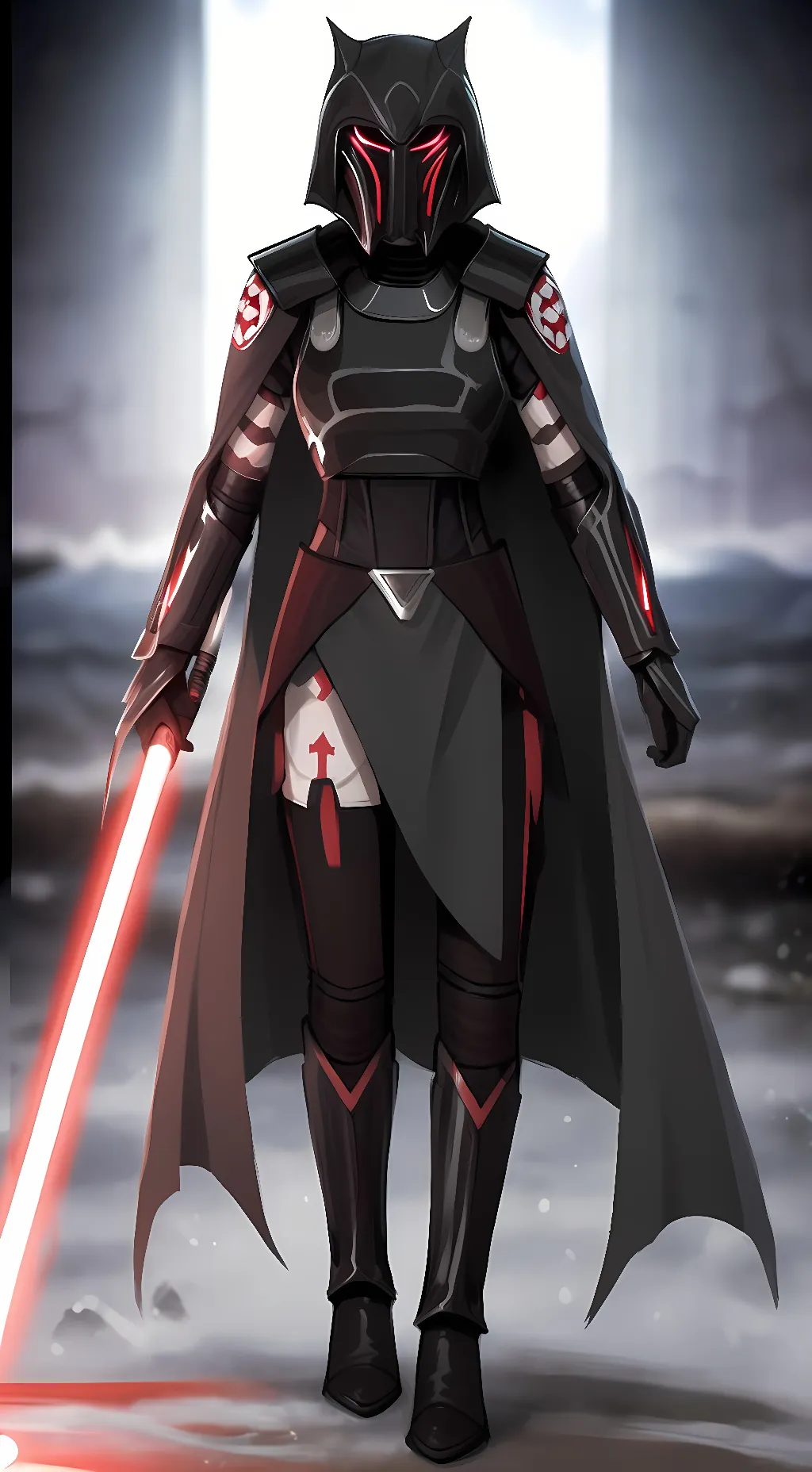 ai character: dark ahsoka tano  background